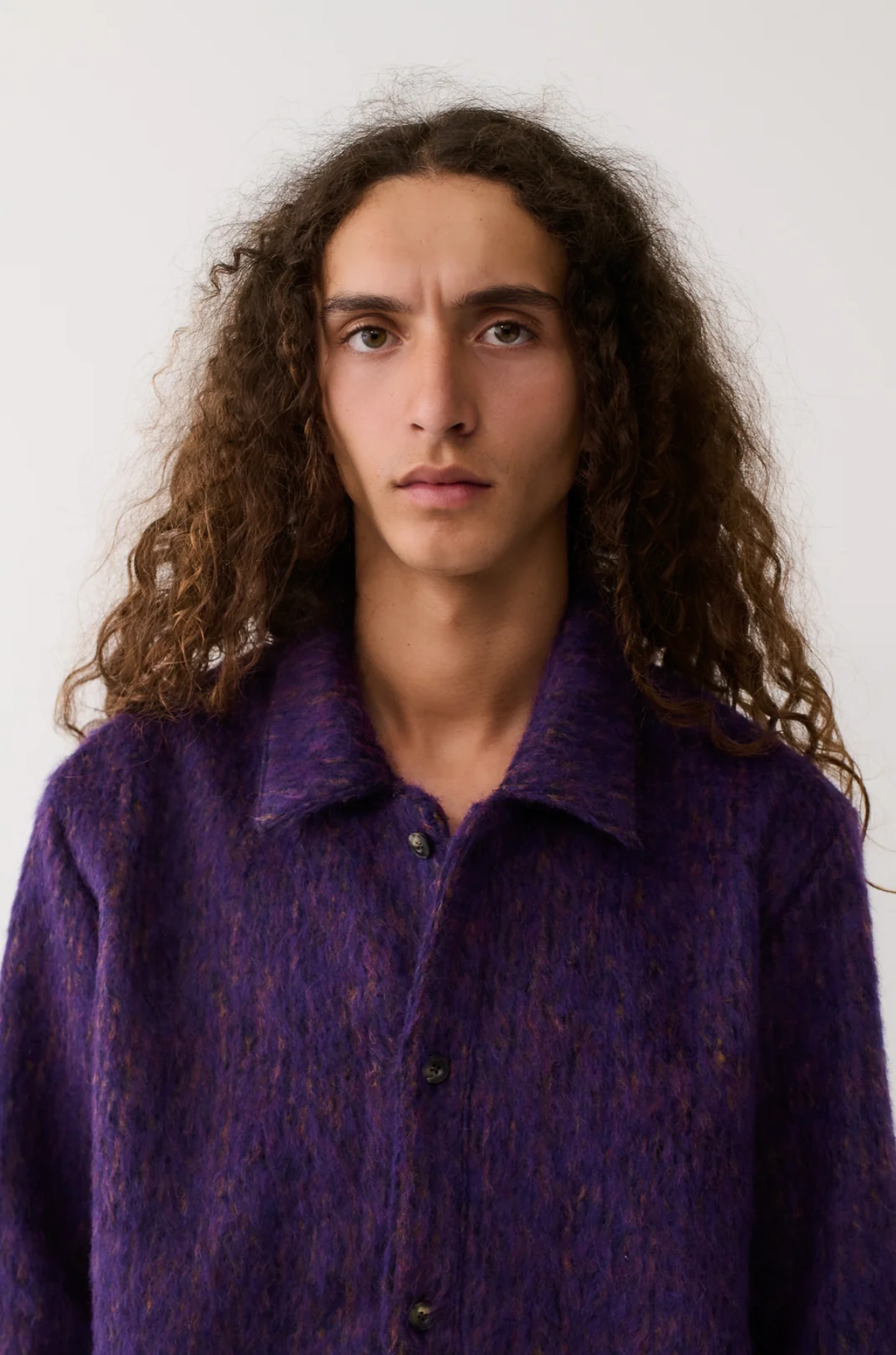 A Kind of Guise -  Cullu Overshirt Fuzzy Violet