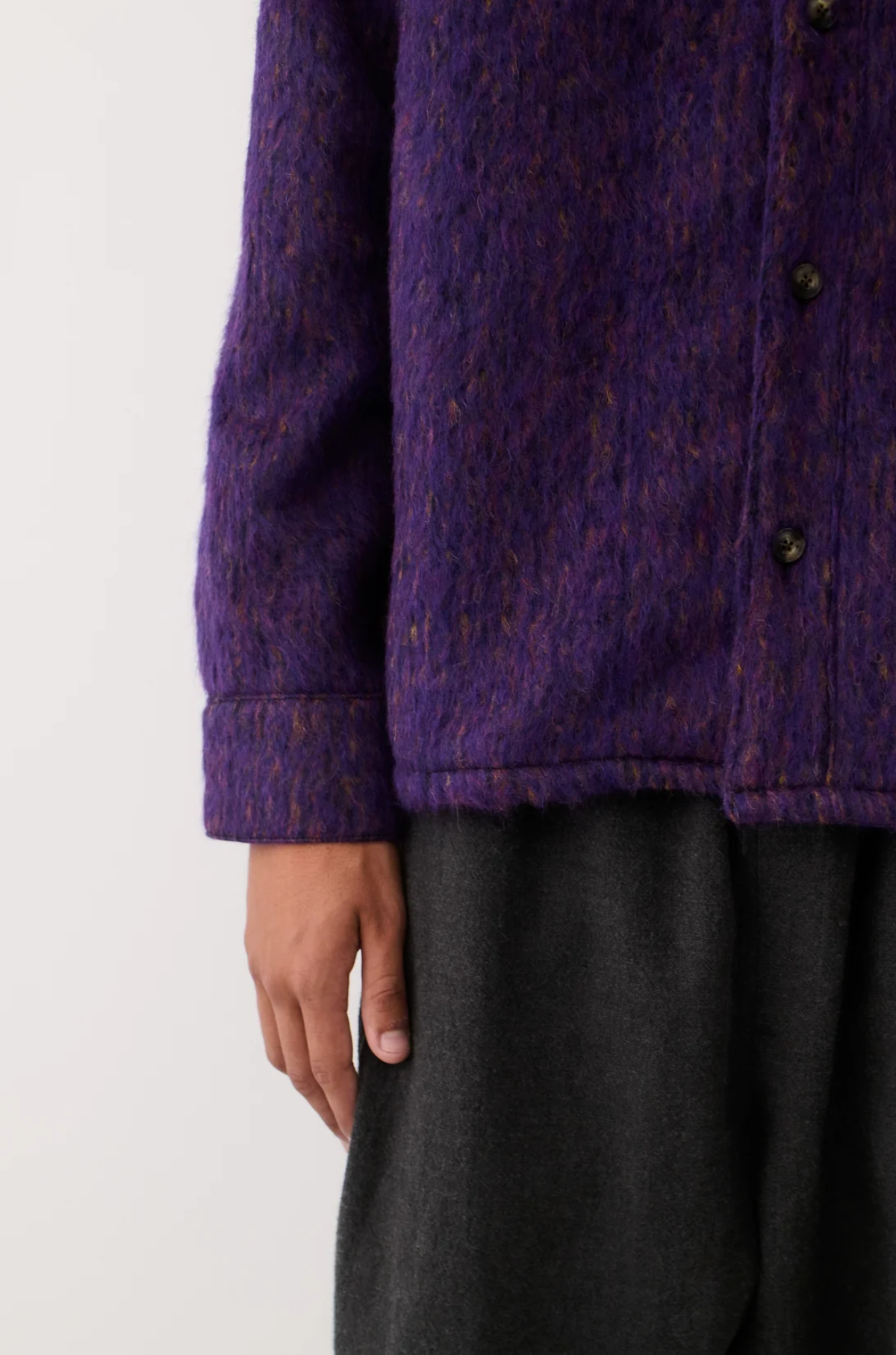 A Kind of Guise -  Cullu Overshirt Fuzzy Violet
