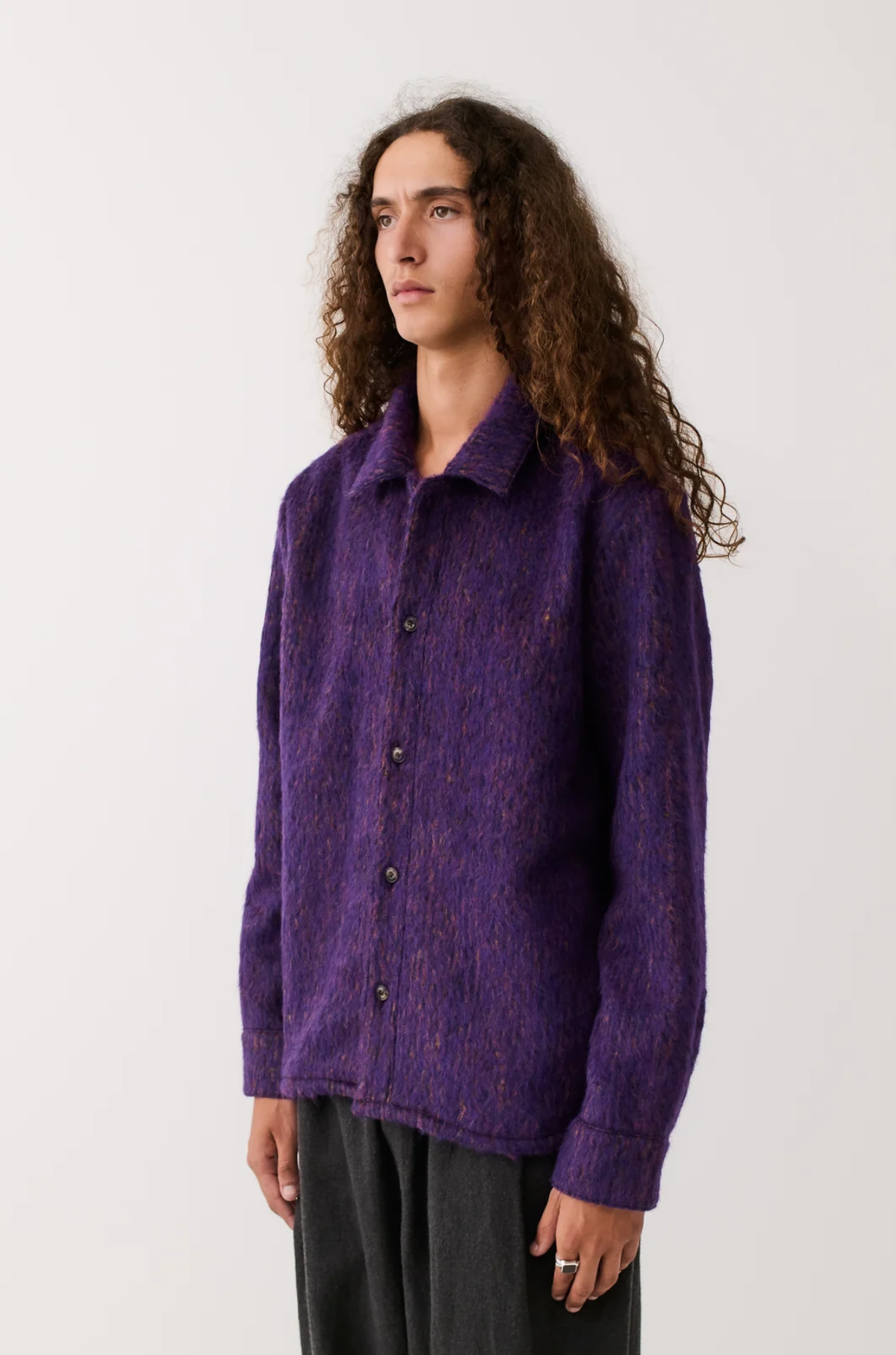 A Kind of Guise -  Cullu Overshirt Fuzzy Violet