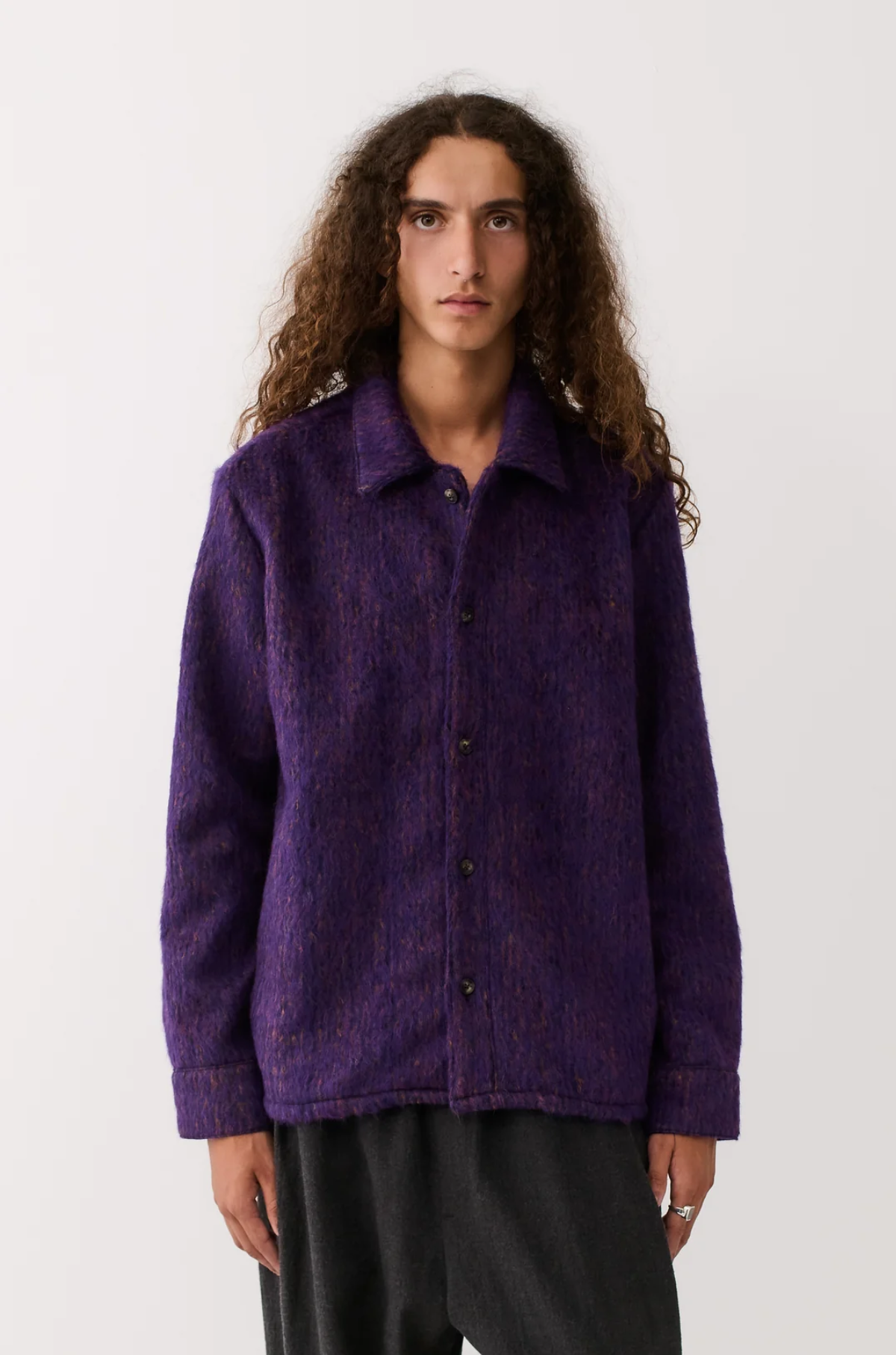 A Kind of Guise -  Cullu Overshirt Fuzzy Violet