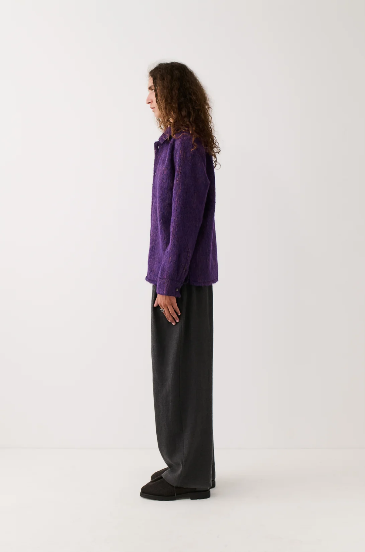 A Kind of Guise -  Cullu Overshirt Fuzzy Violet