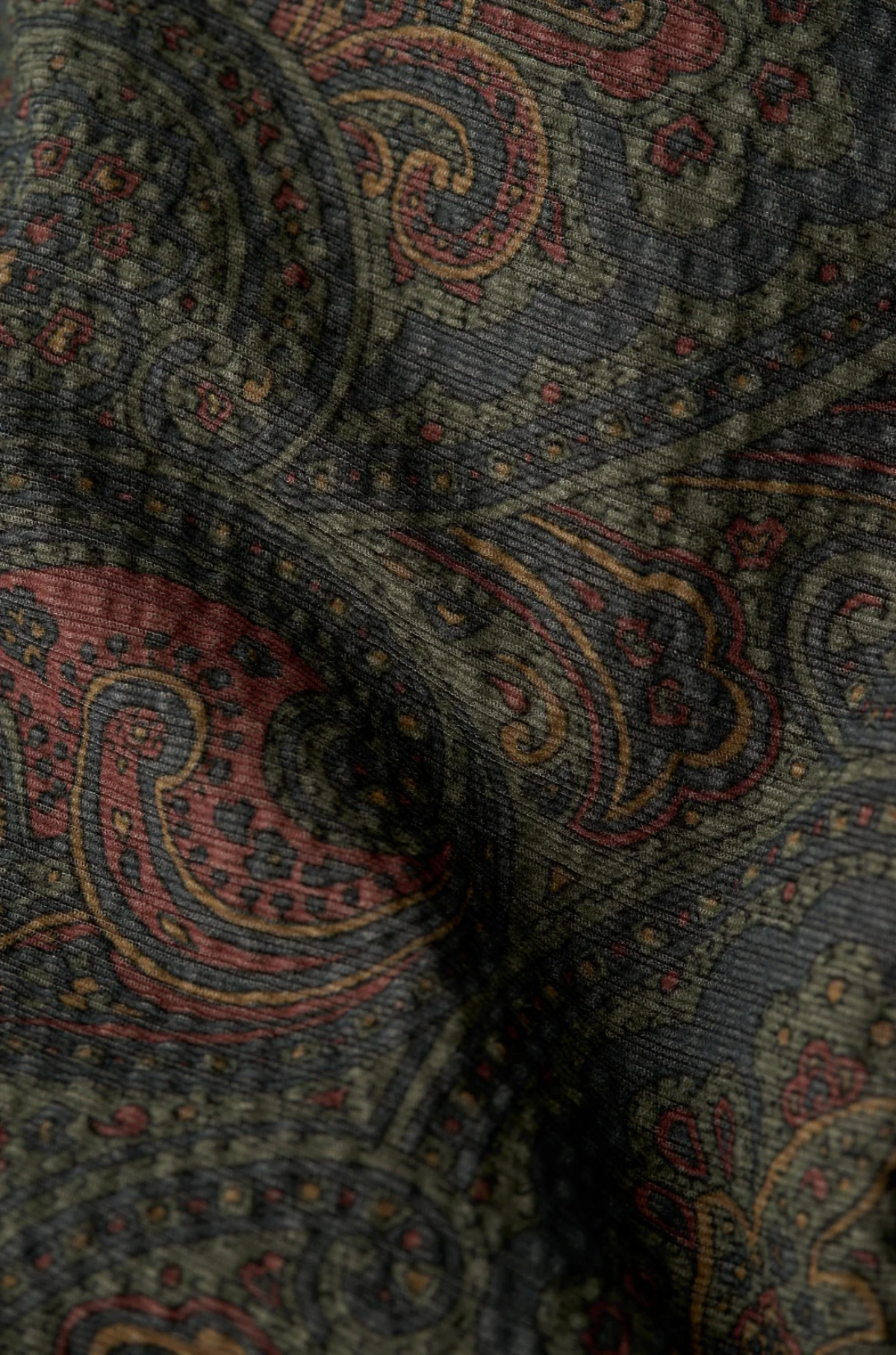 A Kind of Guise -  Marani Padded Overshirt Moss Paisley