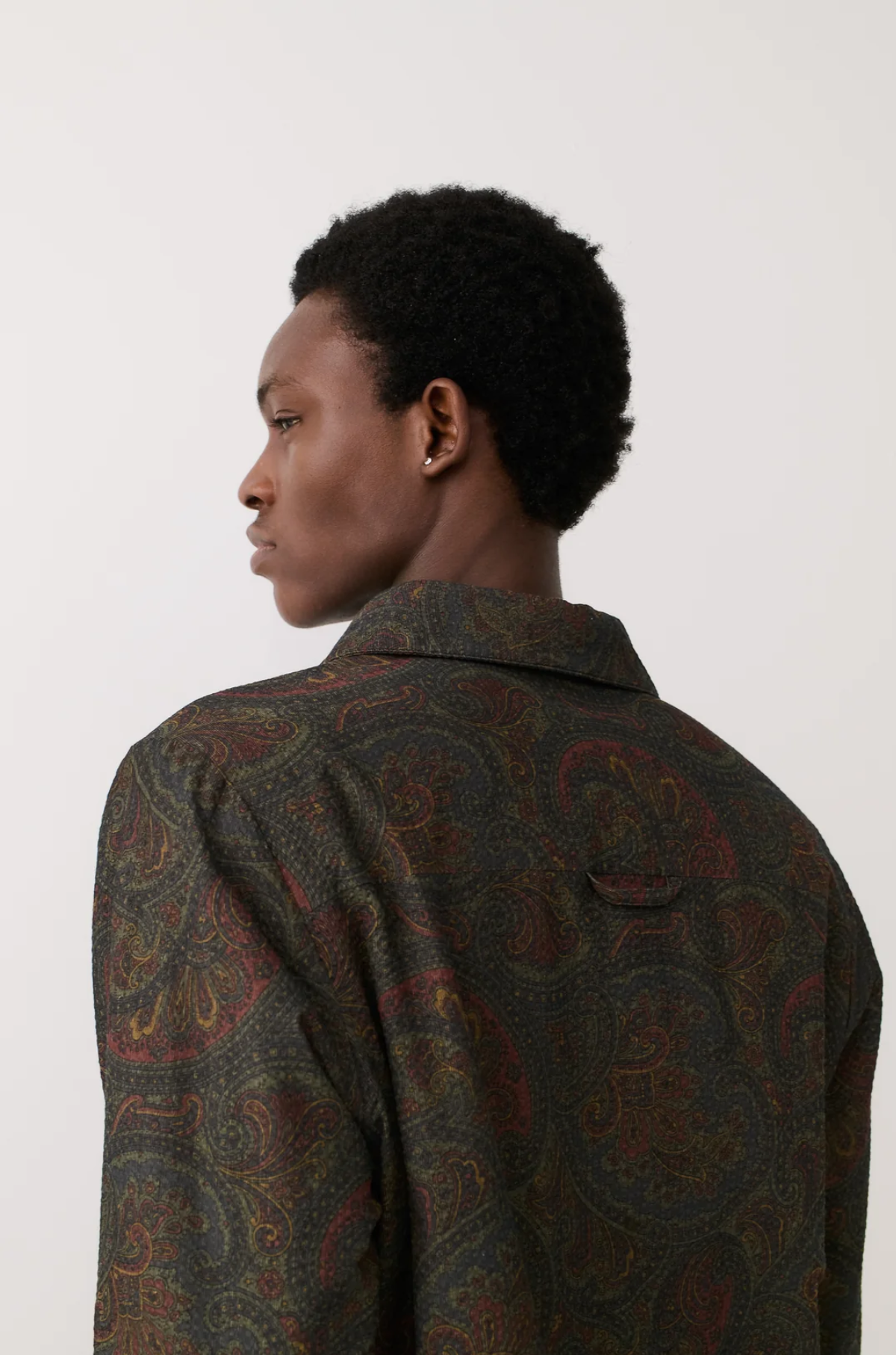 A Kind of Guise -  Marani Padded Overshirt Moss Paisley