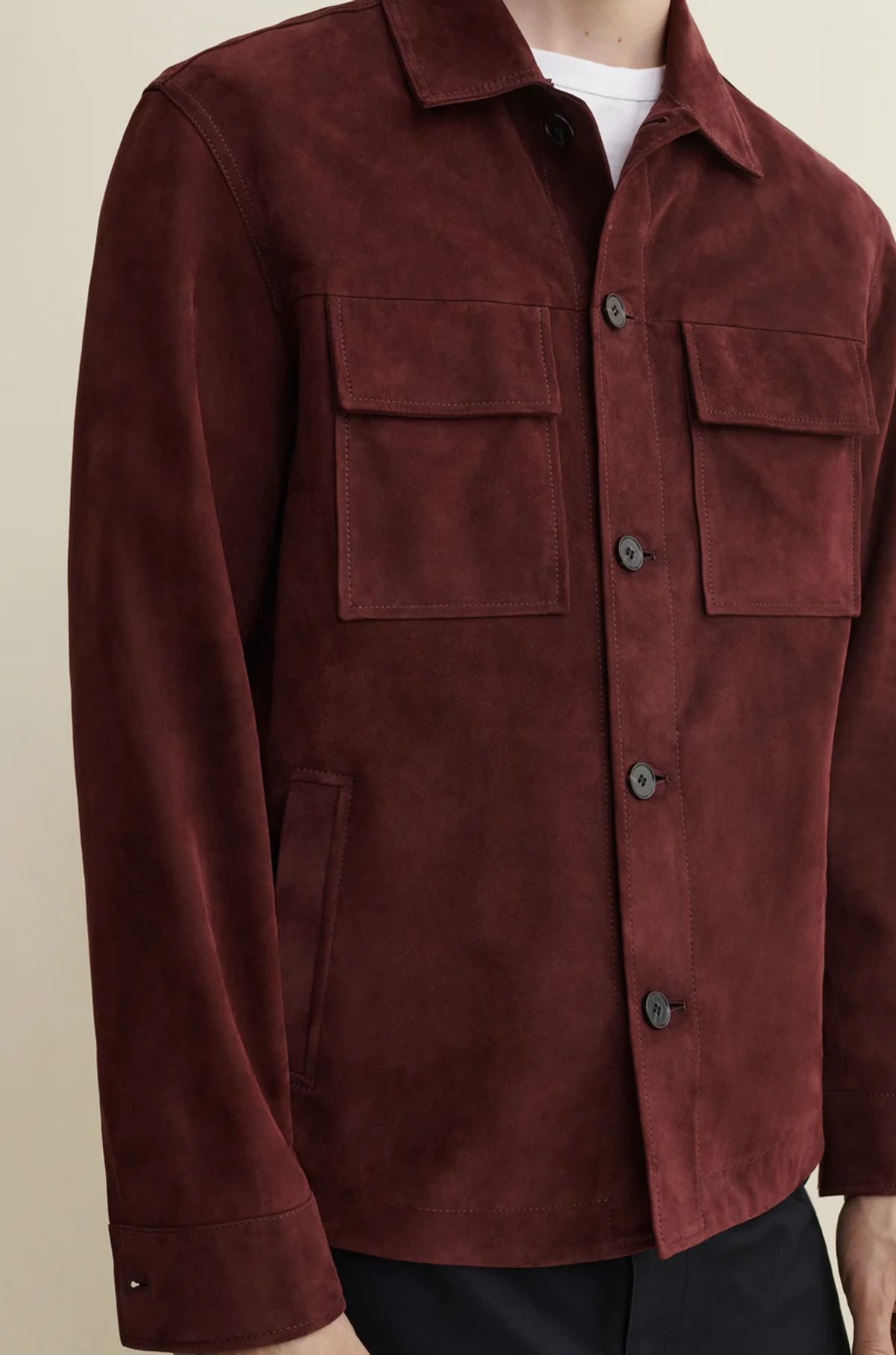 Arma - Mex Lamb Suede Jacket Shiraz