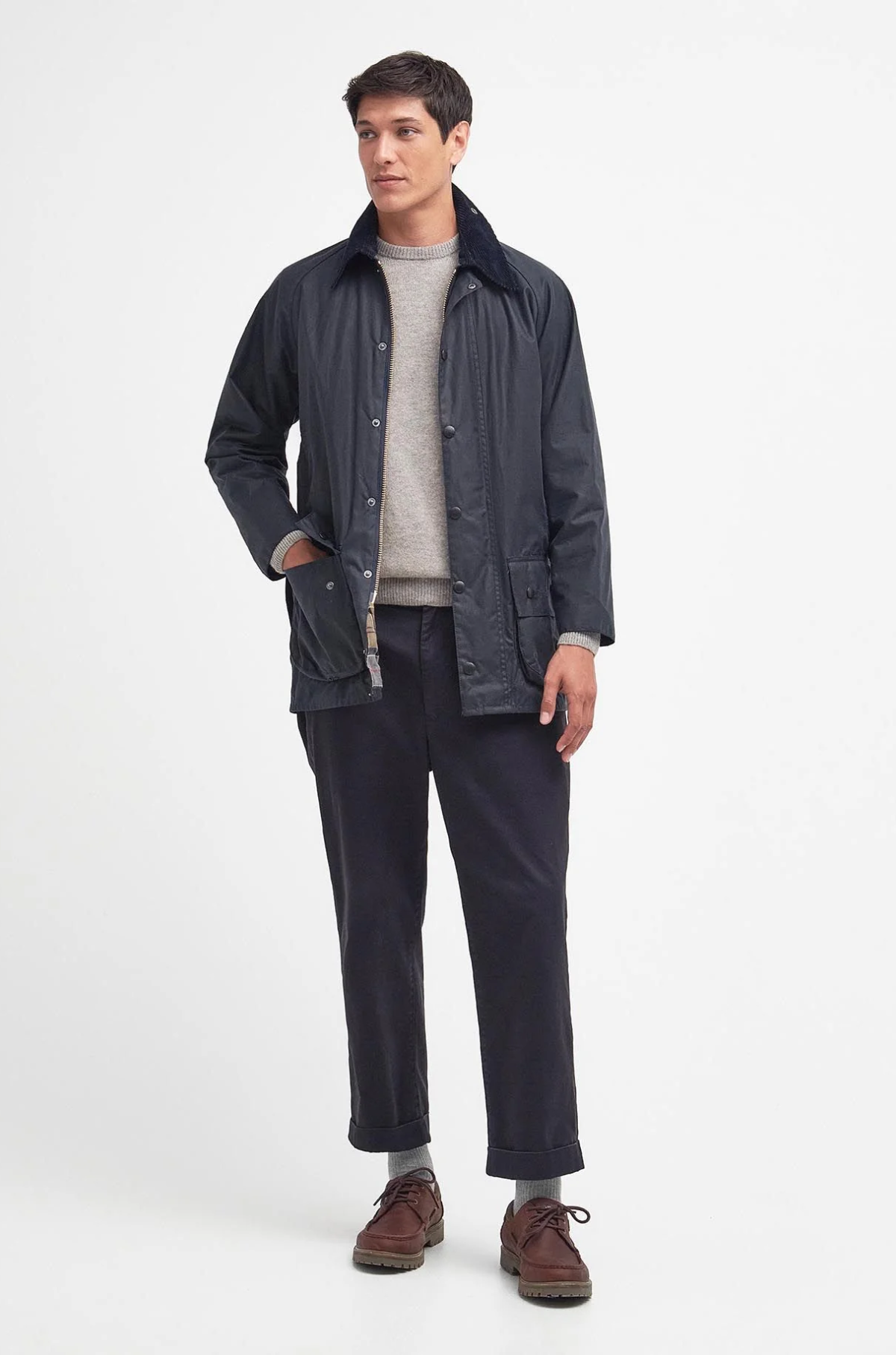 Barbour - Beaufort Wax Navy Jacket