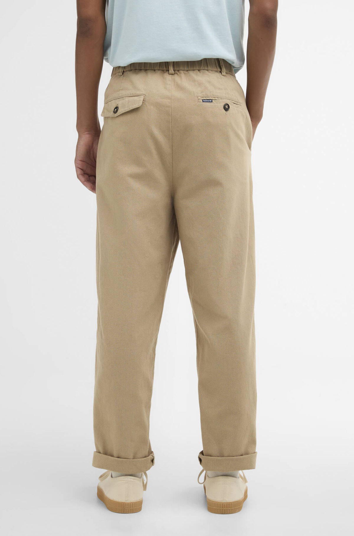Barbour - Relaxed Fit Hose Leinen Mix