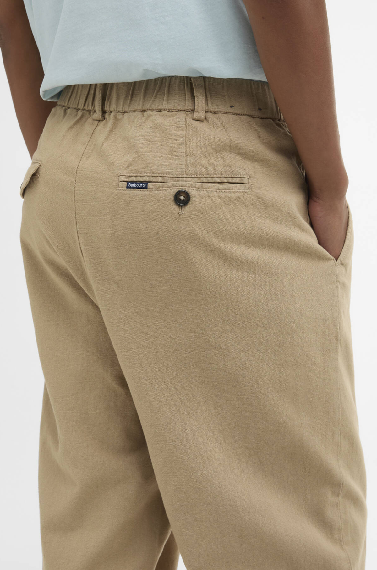 Barbour - Relaxed Fit Hose Leinen Mix