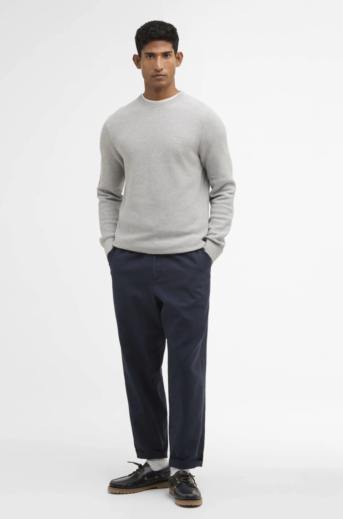 Barbour - Relaxed Fit Pant Linen Mix Navy