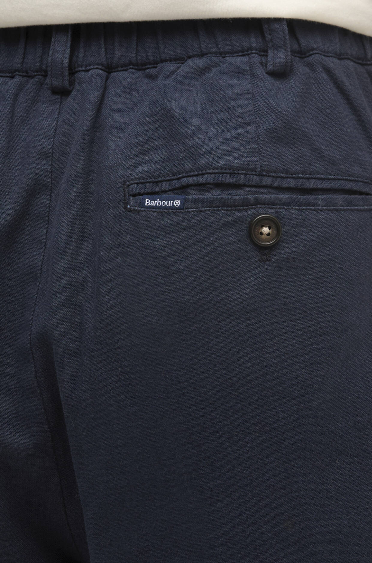 Barbour - Relaxed Fit Pant Linen Mix Navy