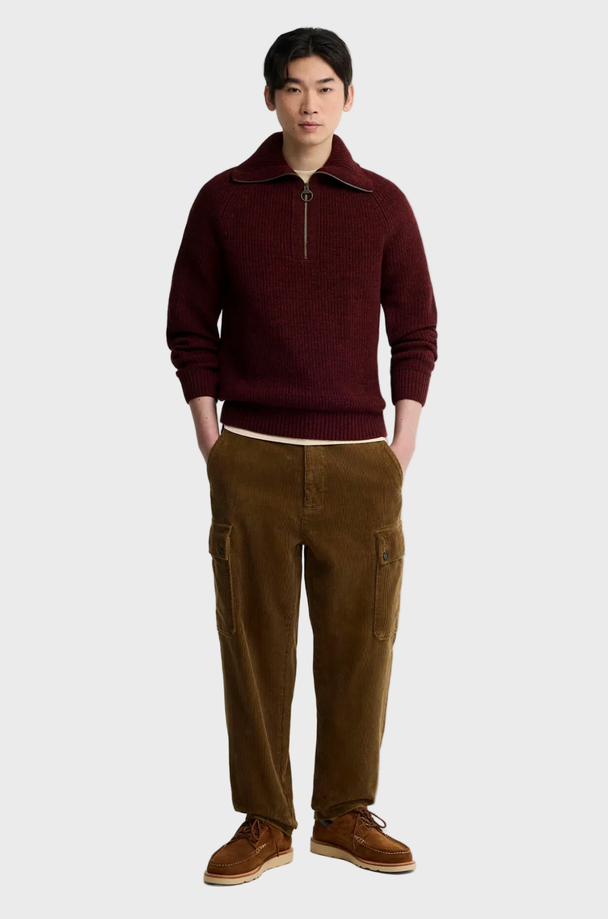 Barbour Heritage Plus - Riggbay Sweater Chestnut