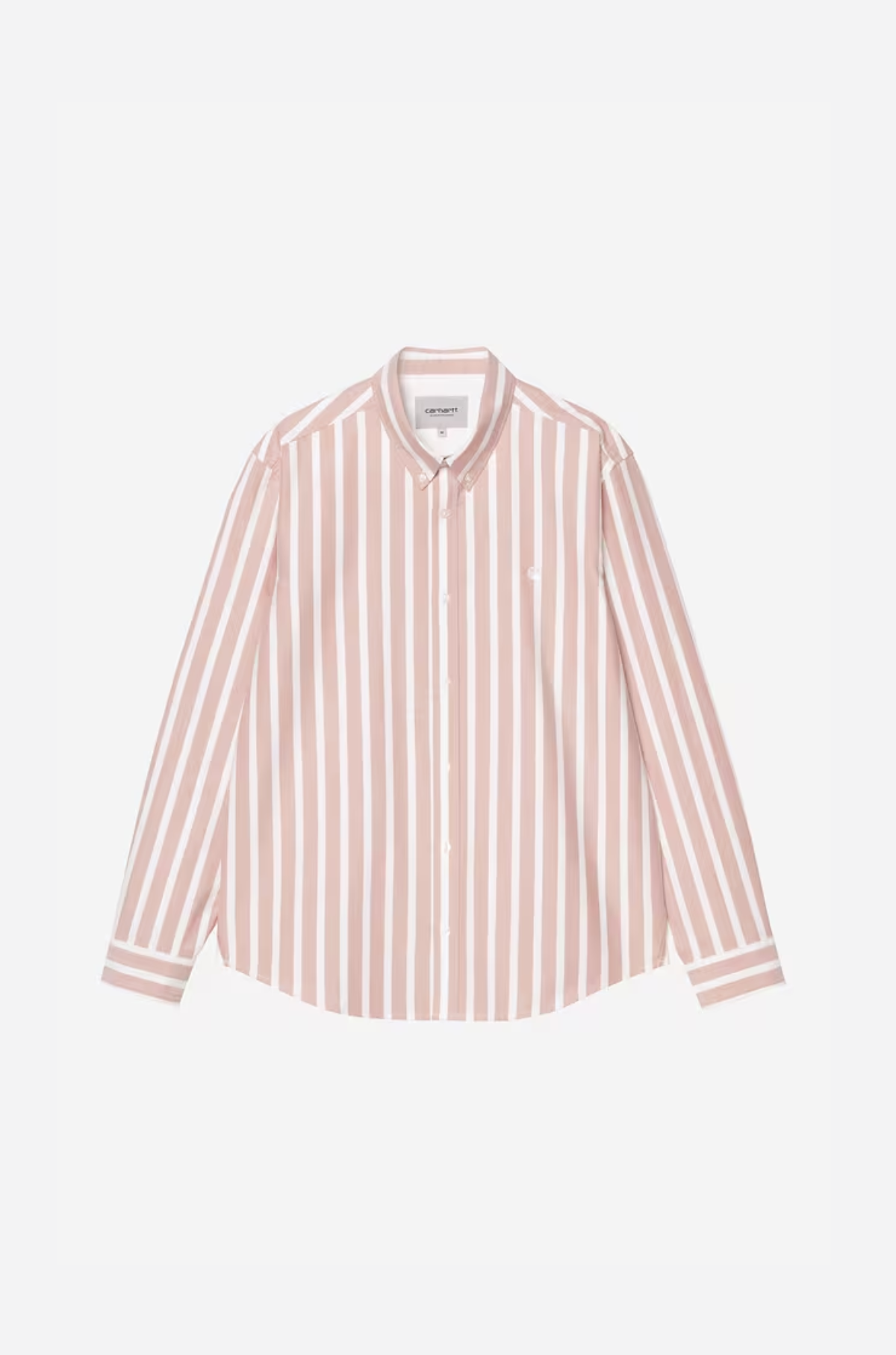 Carhartt WIP -  L/S Deven Shirt Deven Stripe Oxide Red White