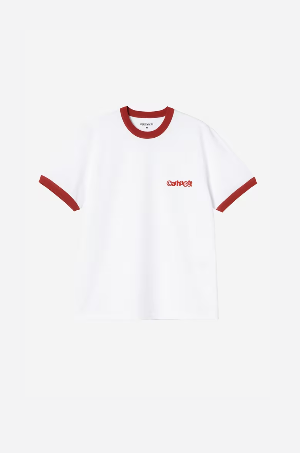 Carhartt WIP -  S/S IP Ringer T-Shirt White Red Red