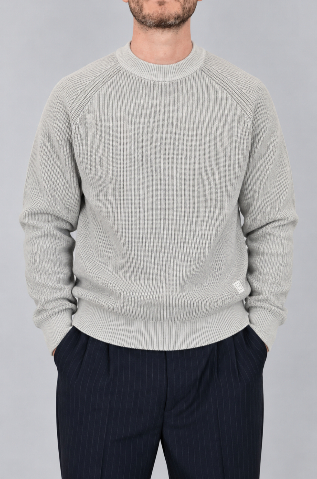 Cesar Equipment - Tenby Cotton Rib Light Grey