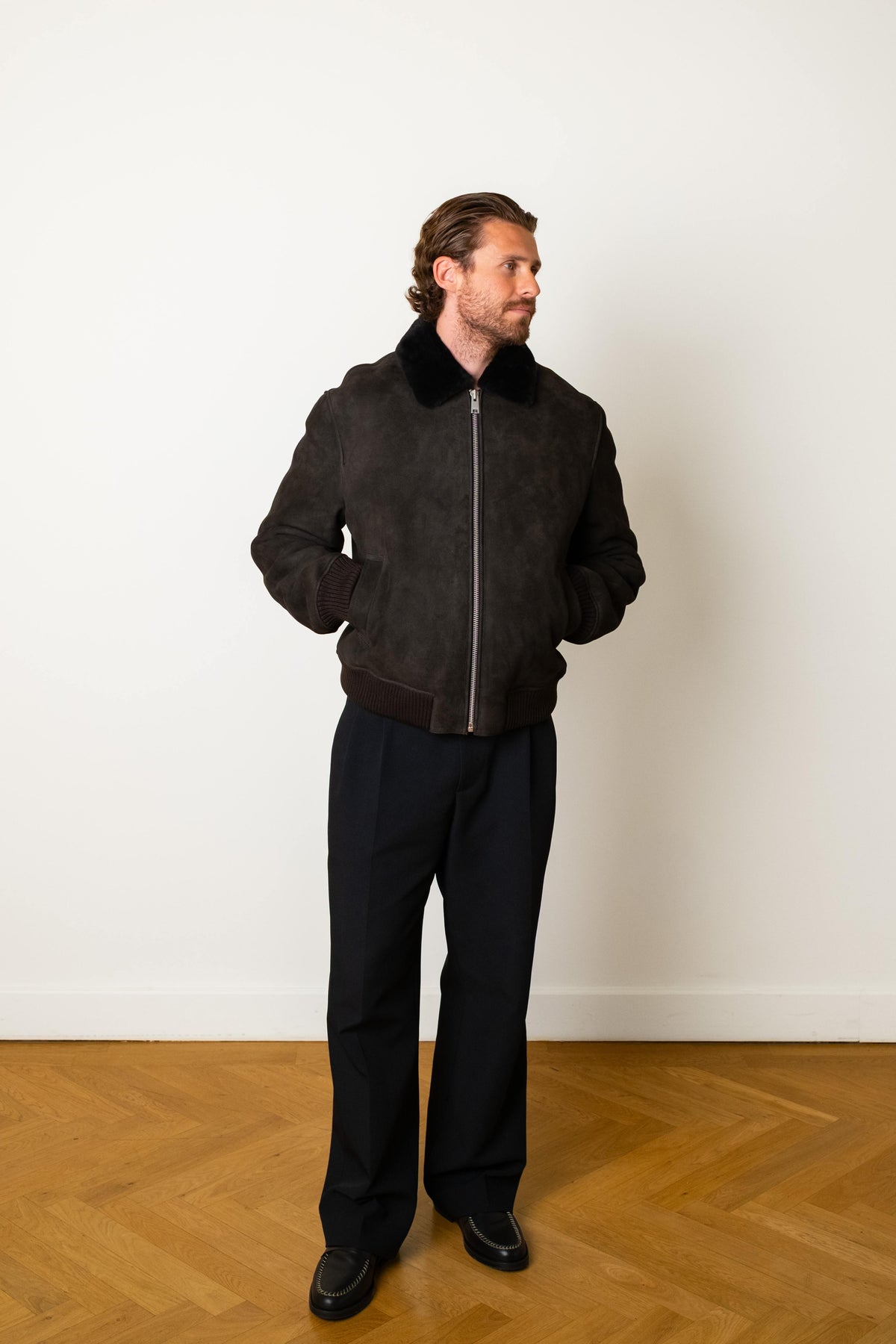 Arma - Ugo Lamb Shearling Jacket Iron