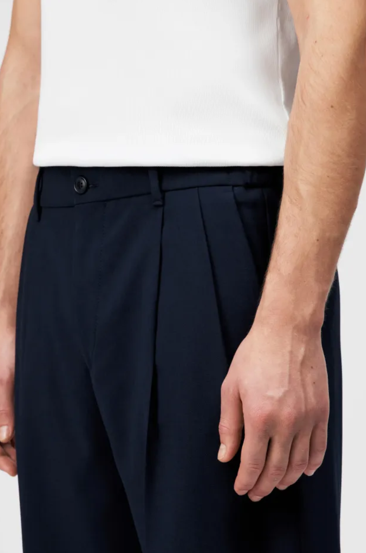 Drykorn - Leek Wide Pant Navy Linen