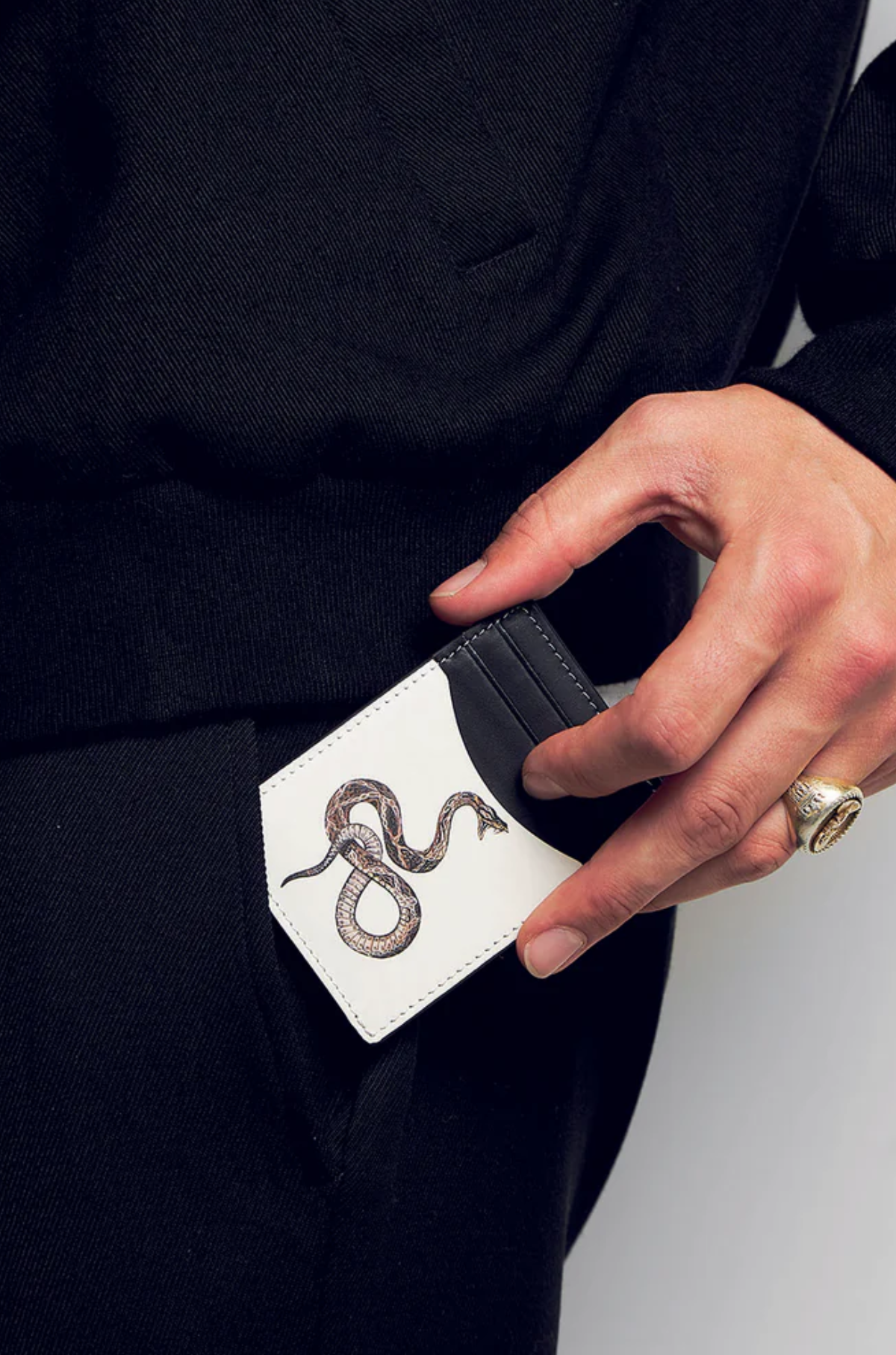 Duke & Dexter - Dean Snake Leather Card Holder