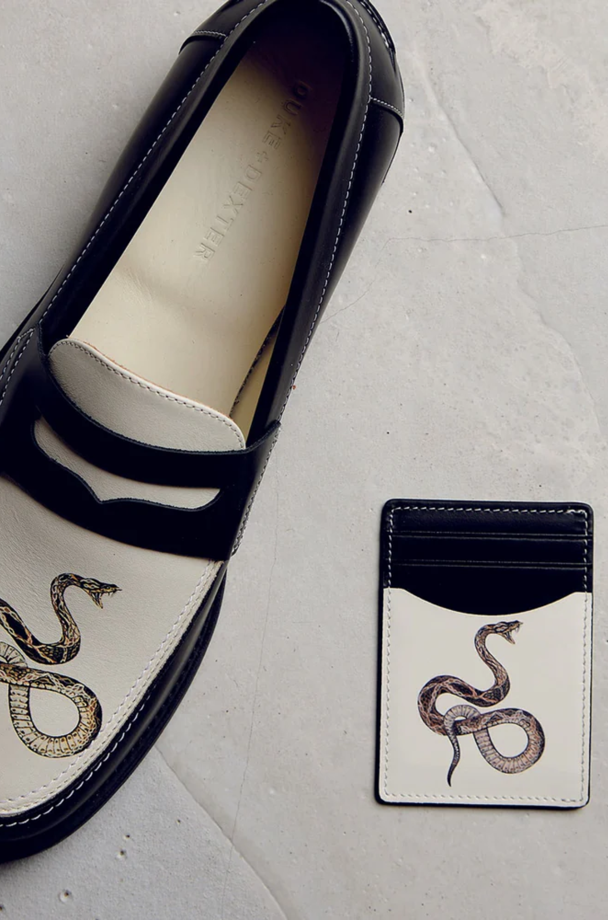 Duke & Dexter - Dean Snake Leather Card Holder
