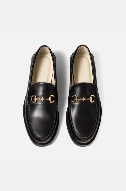 Duke & Dexter - Wilde Black Star Bit Loafer