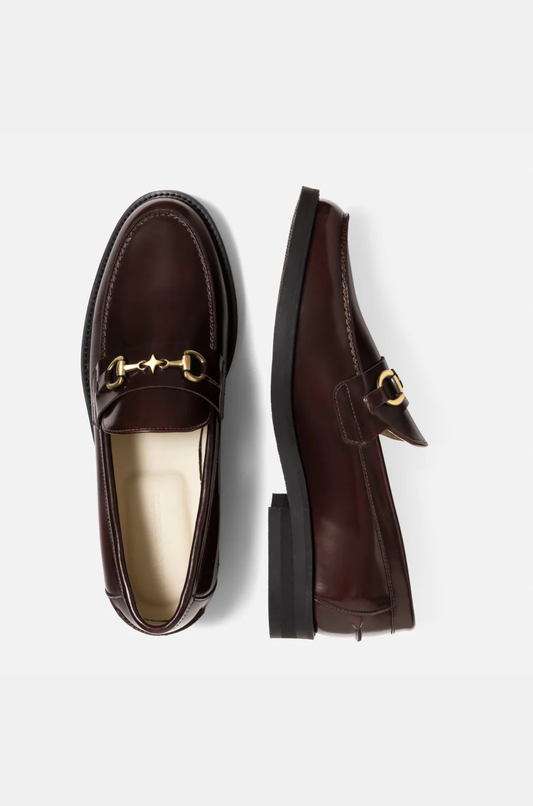 Duke & Dexter - Wilde Buffed Red Star Bit Loafer
