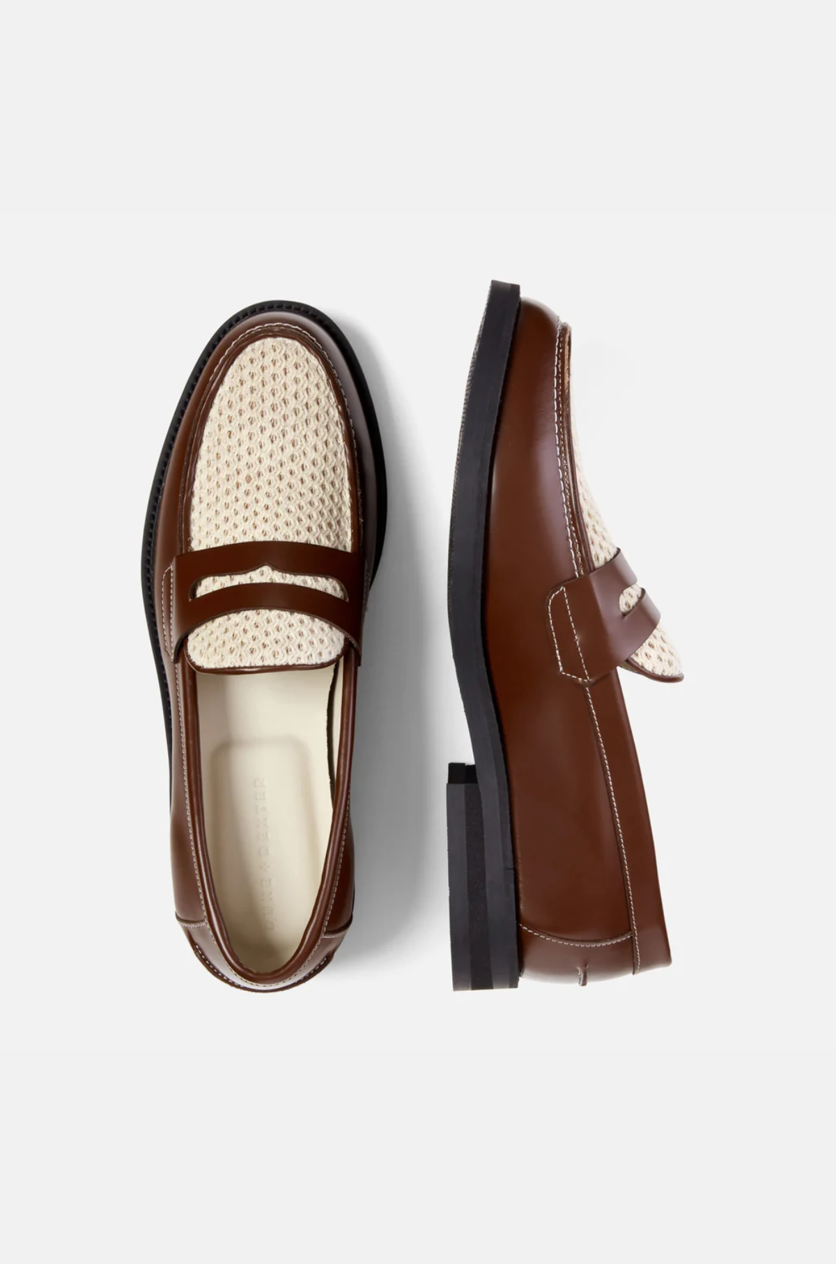 Duke & Dexter - Wilde Chestnut + White Rattan Loafer