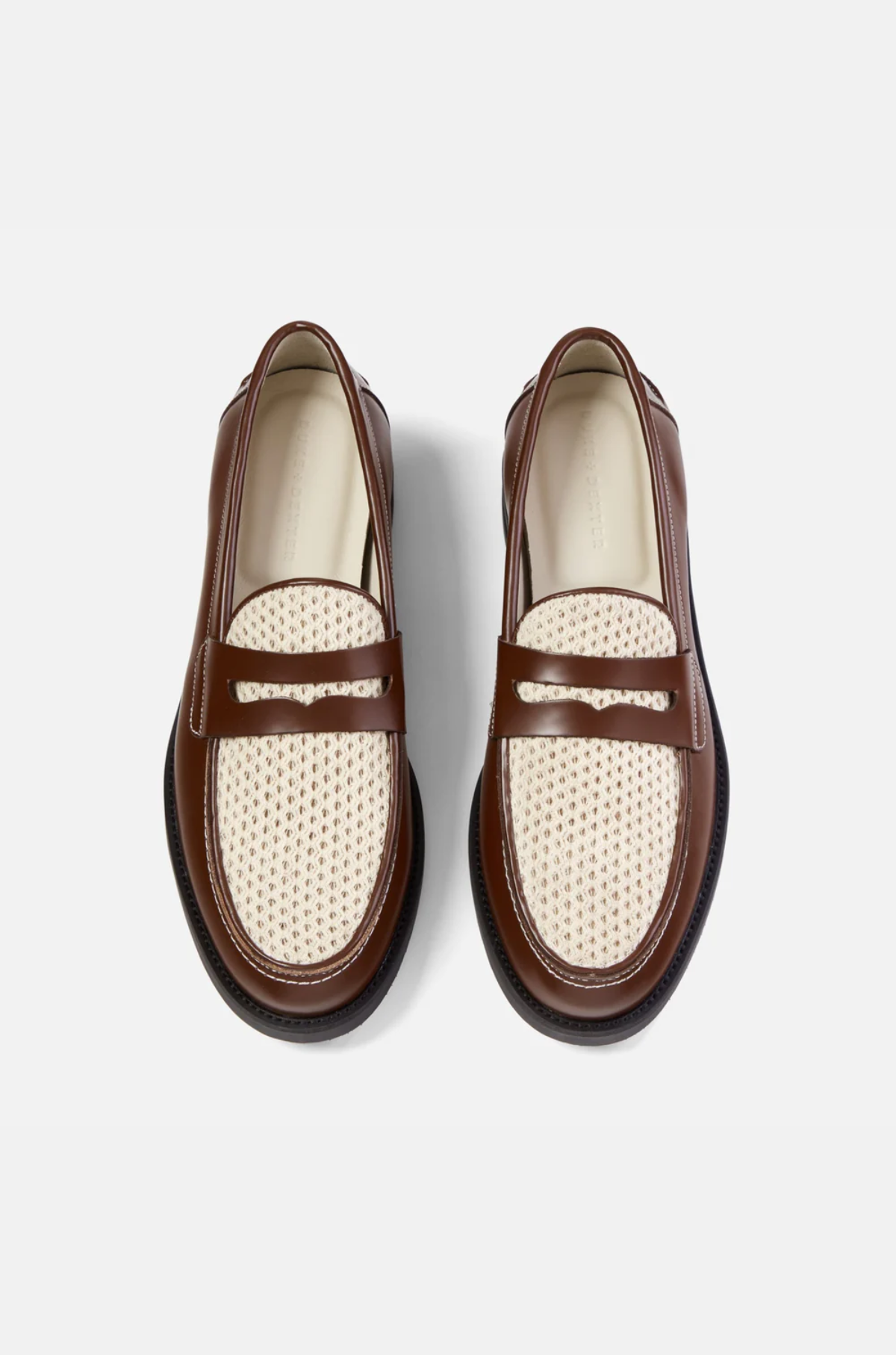 Duke & Dexter - Wilde Chestnut + White Rattan Loafer