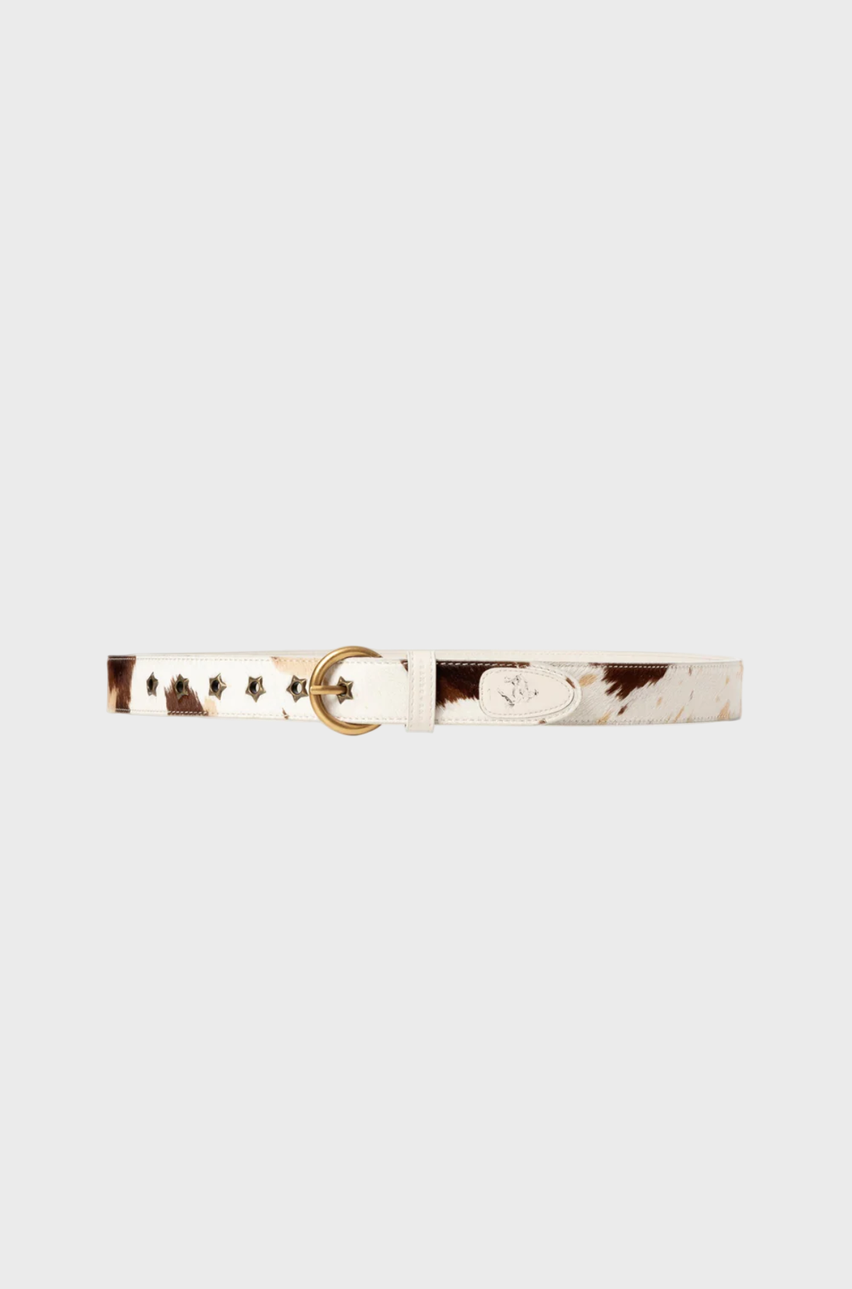 Duke & Dexter - Ellis Belt Brown Cow Print