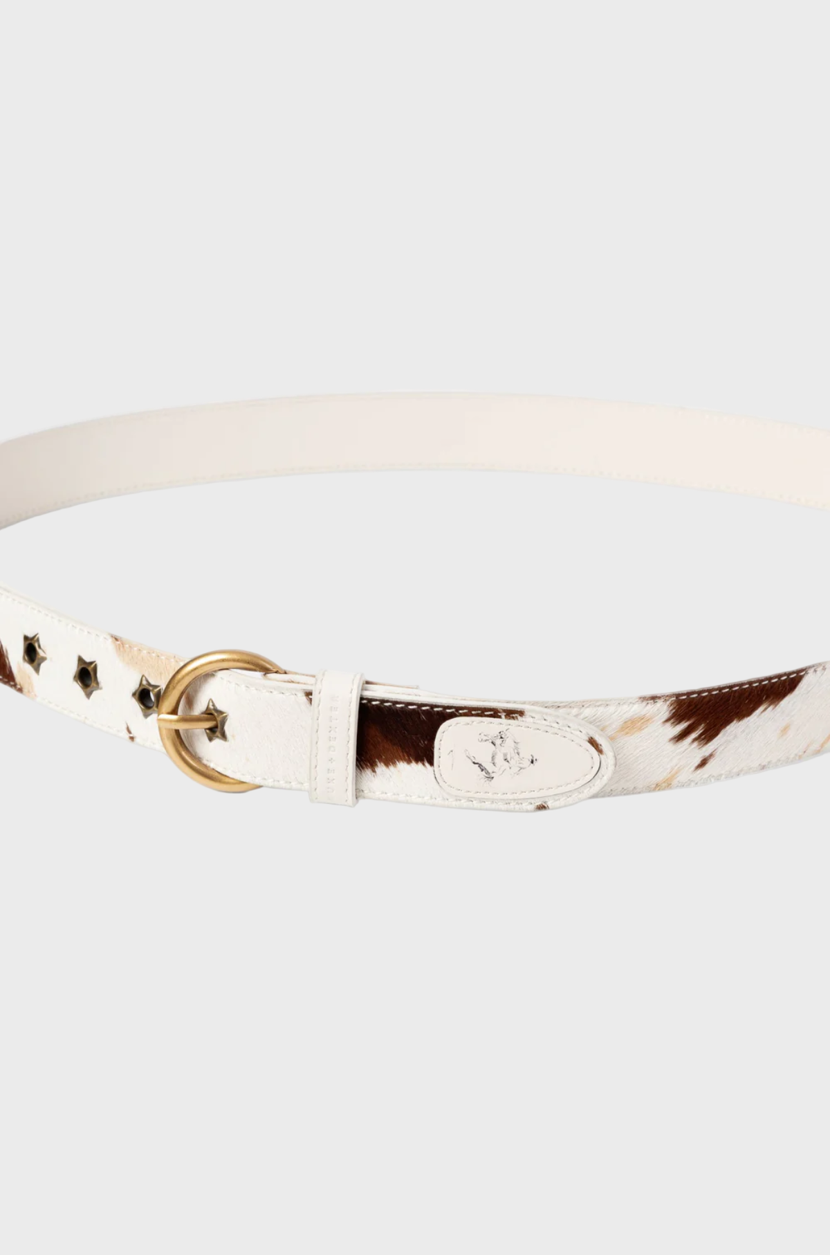 Duke & Dexter - Ellis Belt Brown Cow Print