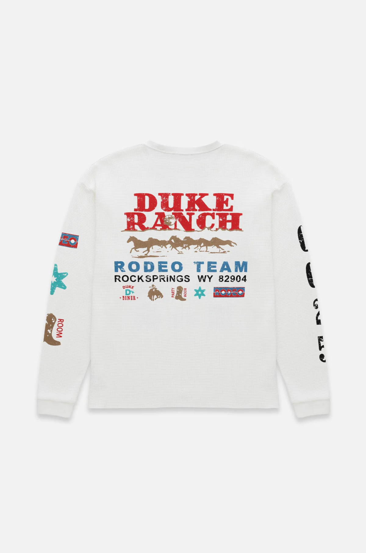 Duke & Dexter - Rodeo Team Vintage White Waffle Long-Sleeve