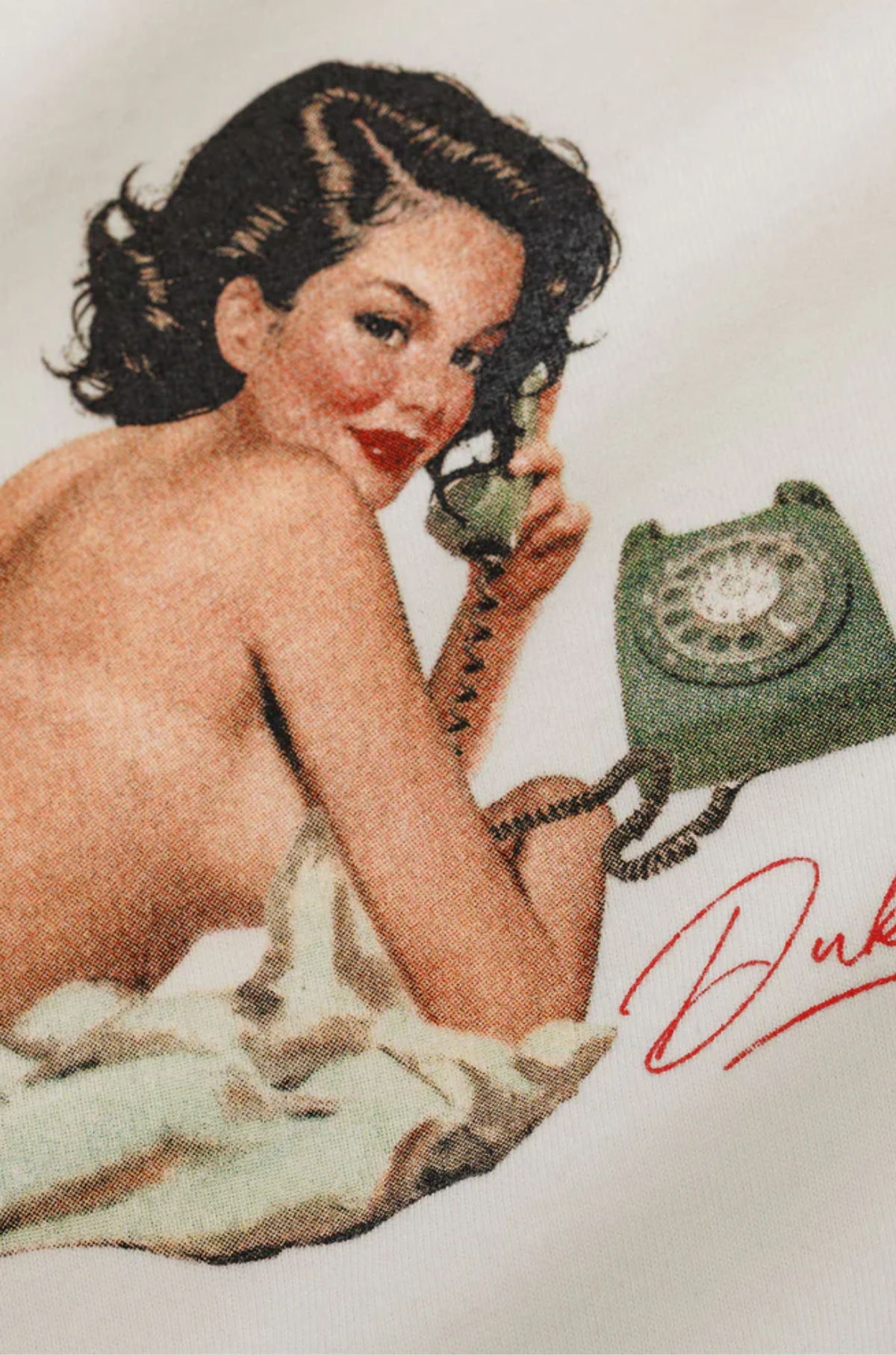 Duke & Dexter - Pin Up Vintage White T-Shirt