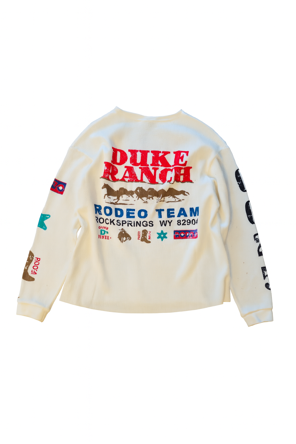 Duke & Dexter - Rodeo Team Vintage White Waffle Long-Sleeve
