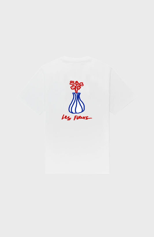 Lola - Made in France Tee Les Fleurs Big White