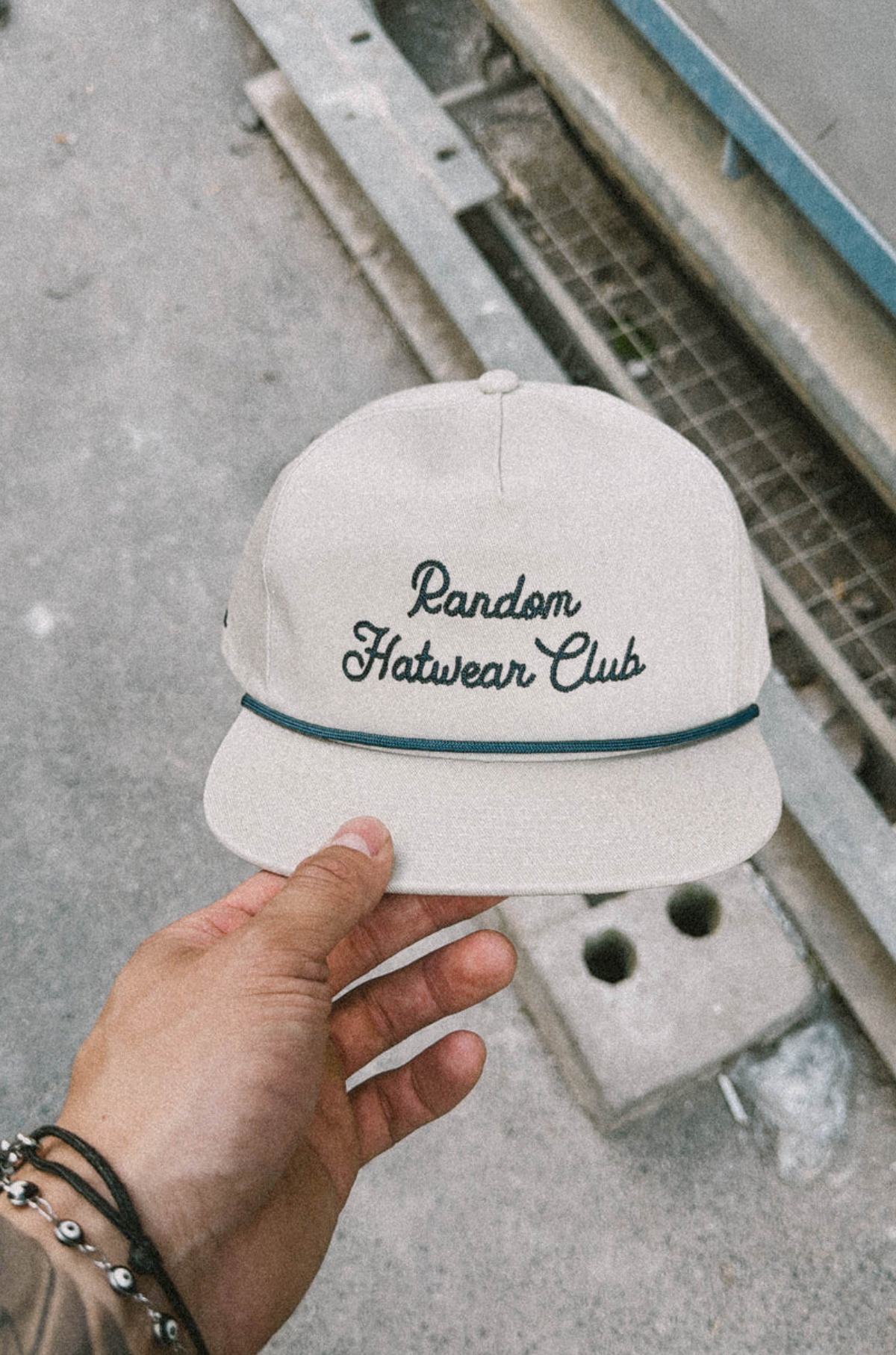 Hatline Lab - Society 5 Panel Unstructured Snapback Cream