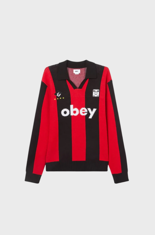 Obey - Soccer Jersey Sweater Red