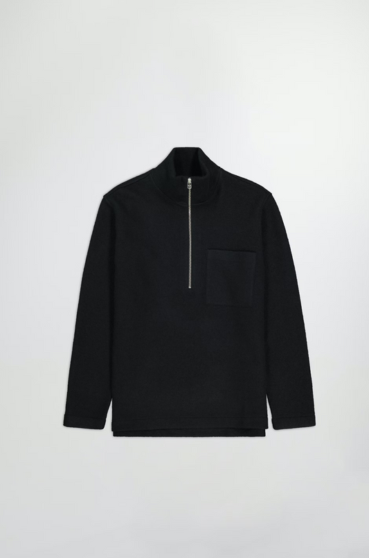 NN07 - Boiled Wool Anders Half Zip Sweater 6398