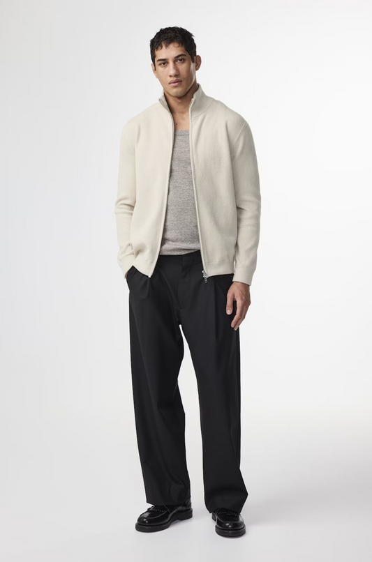 NN07 - Danny 6429 Full Zip Sweater Ecru