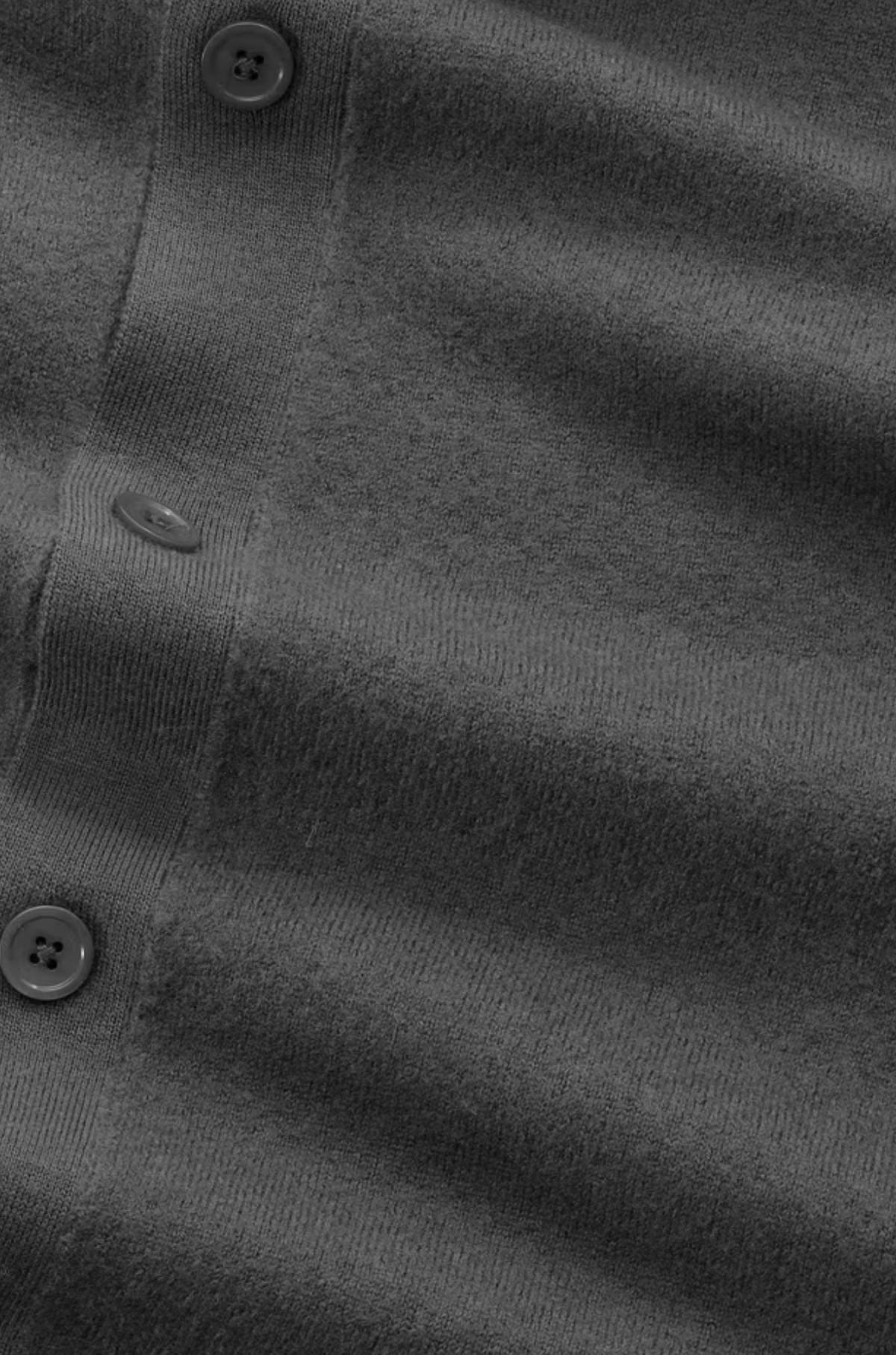 NN07 - Jasper Cardigan Boiled Wool Charcoal