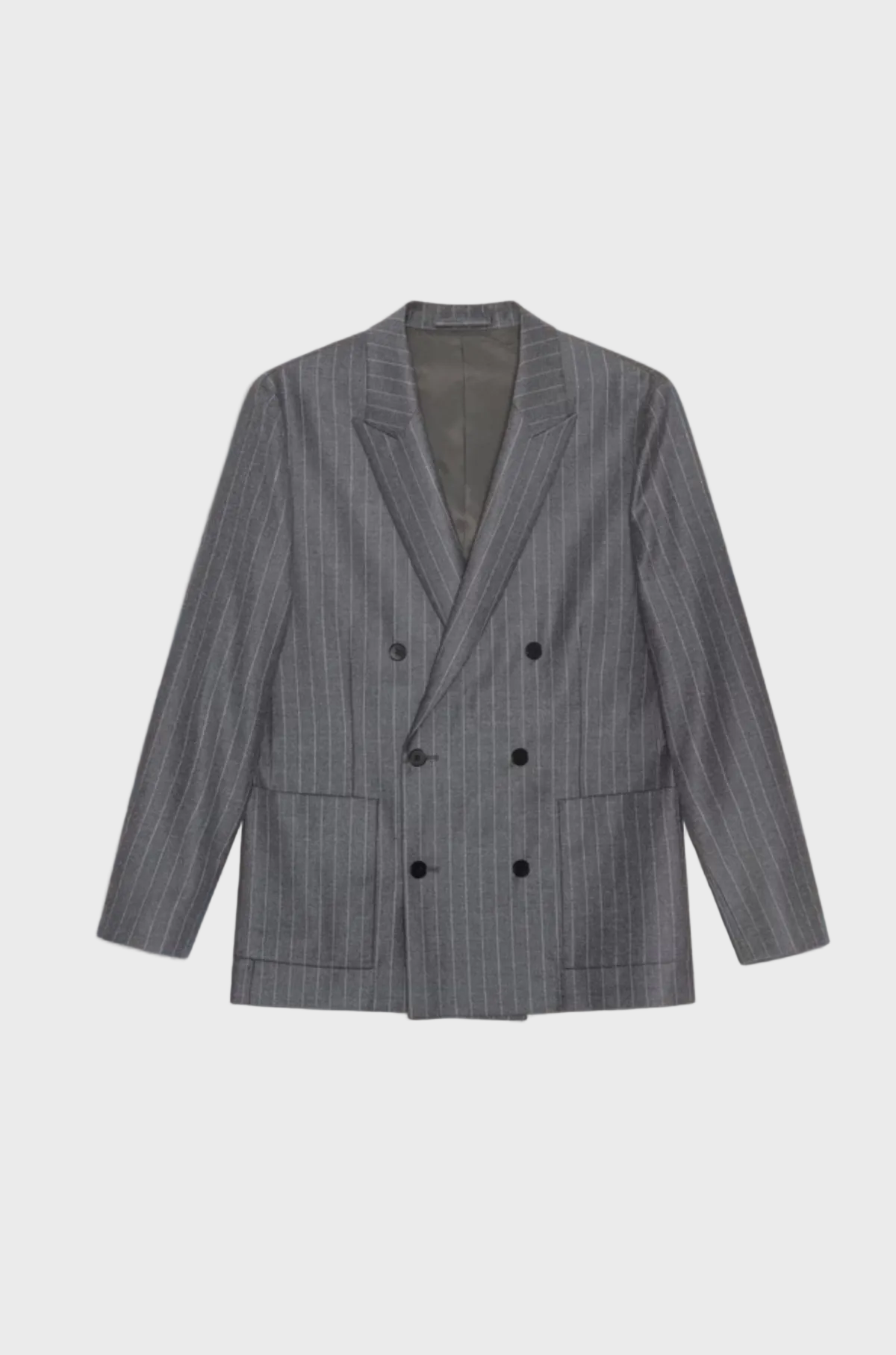 NN07 - Jordin Double Button Blazer Grey Stripe 10052