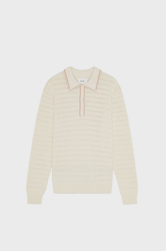 NN07 - Josh LS Polo 6636  Ivory