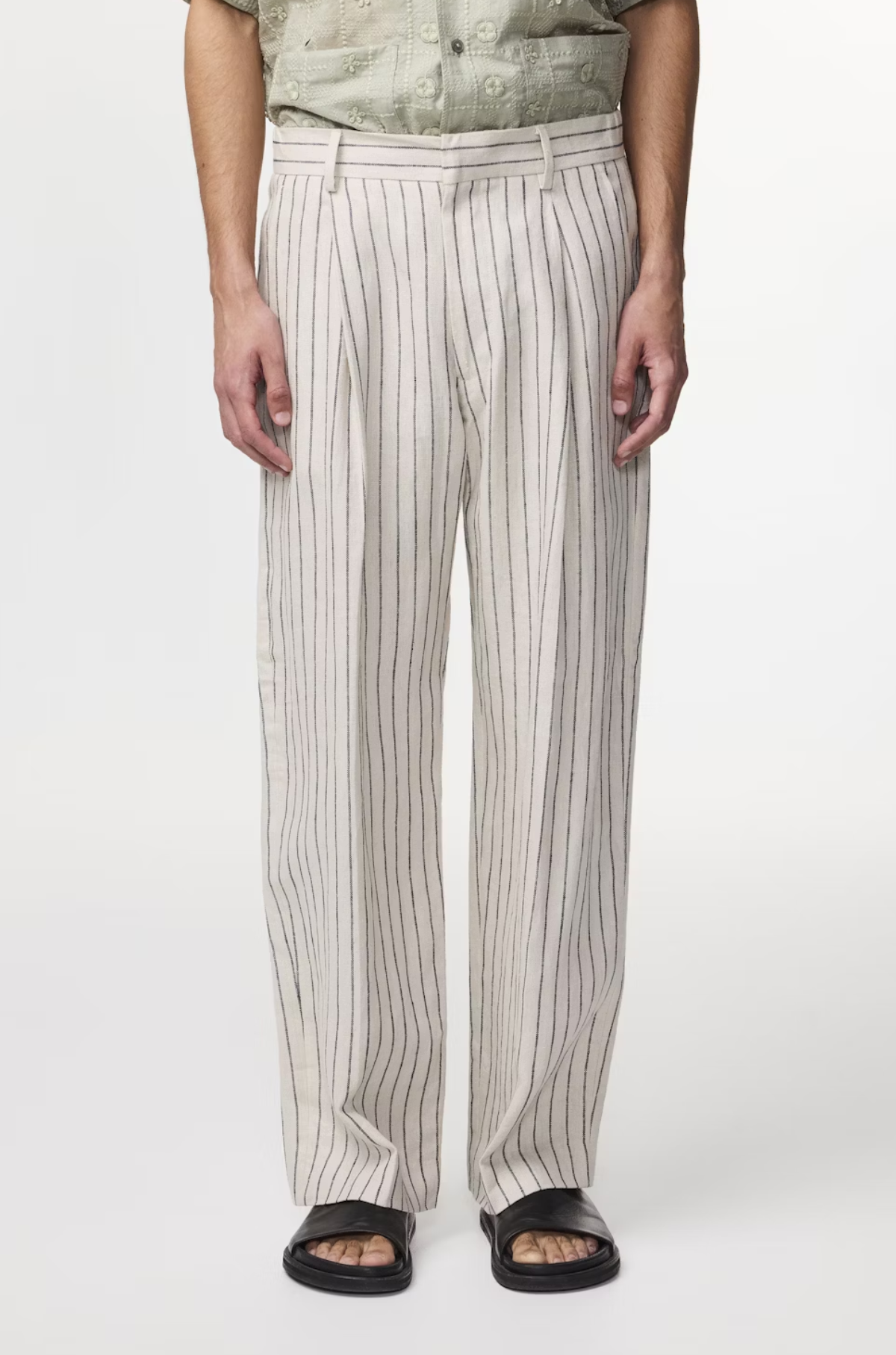 NN07 - Kay 1455 Wide Linen Trousers
