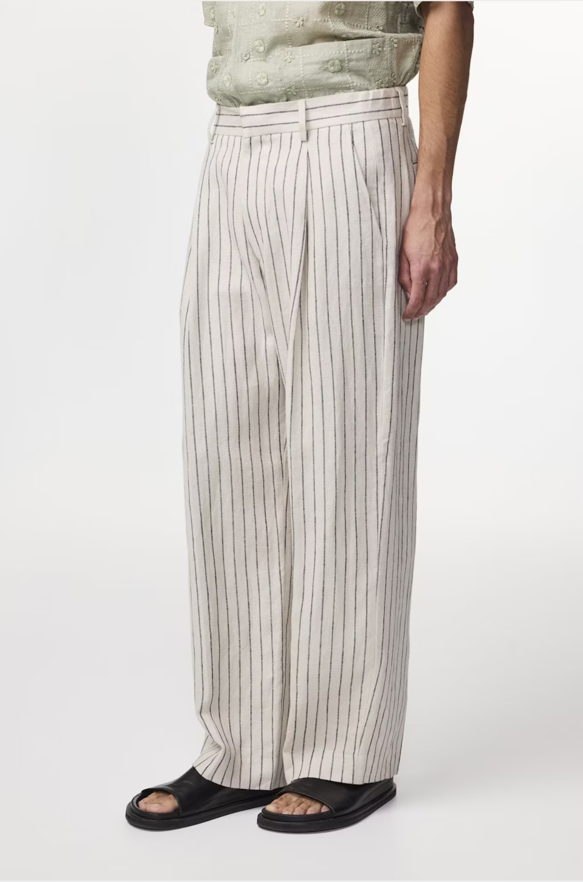 NN07 - Kay 1455 Wide Linen Trousers