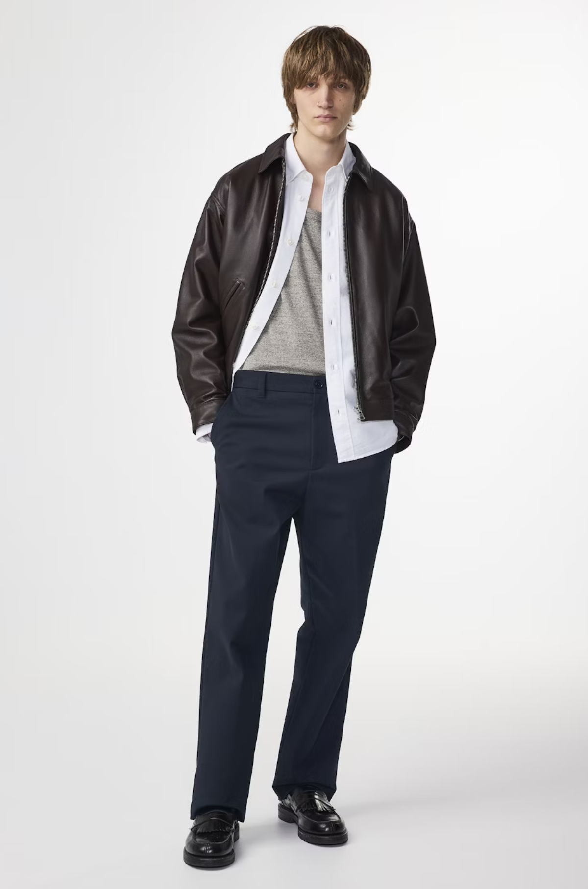 NN07 - Paw 1089 Trousers Navy Blue
