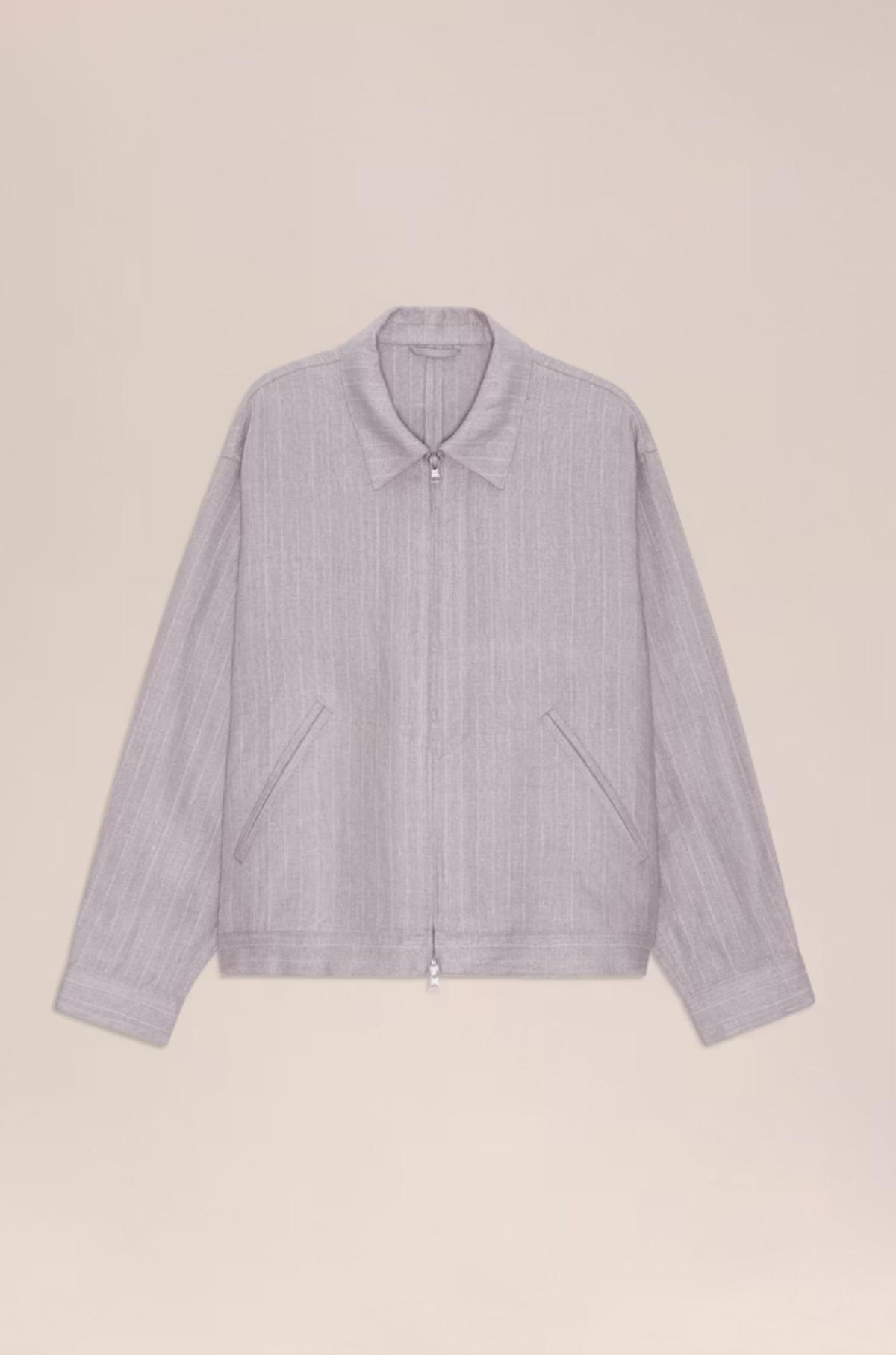 NN07 - Petrus Grey Stripe Jacket 1455