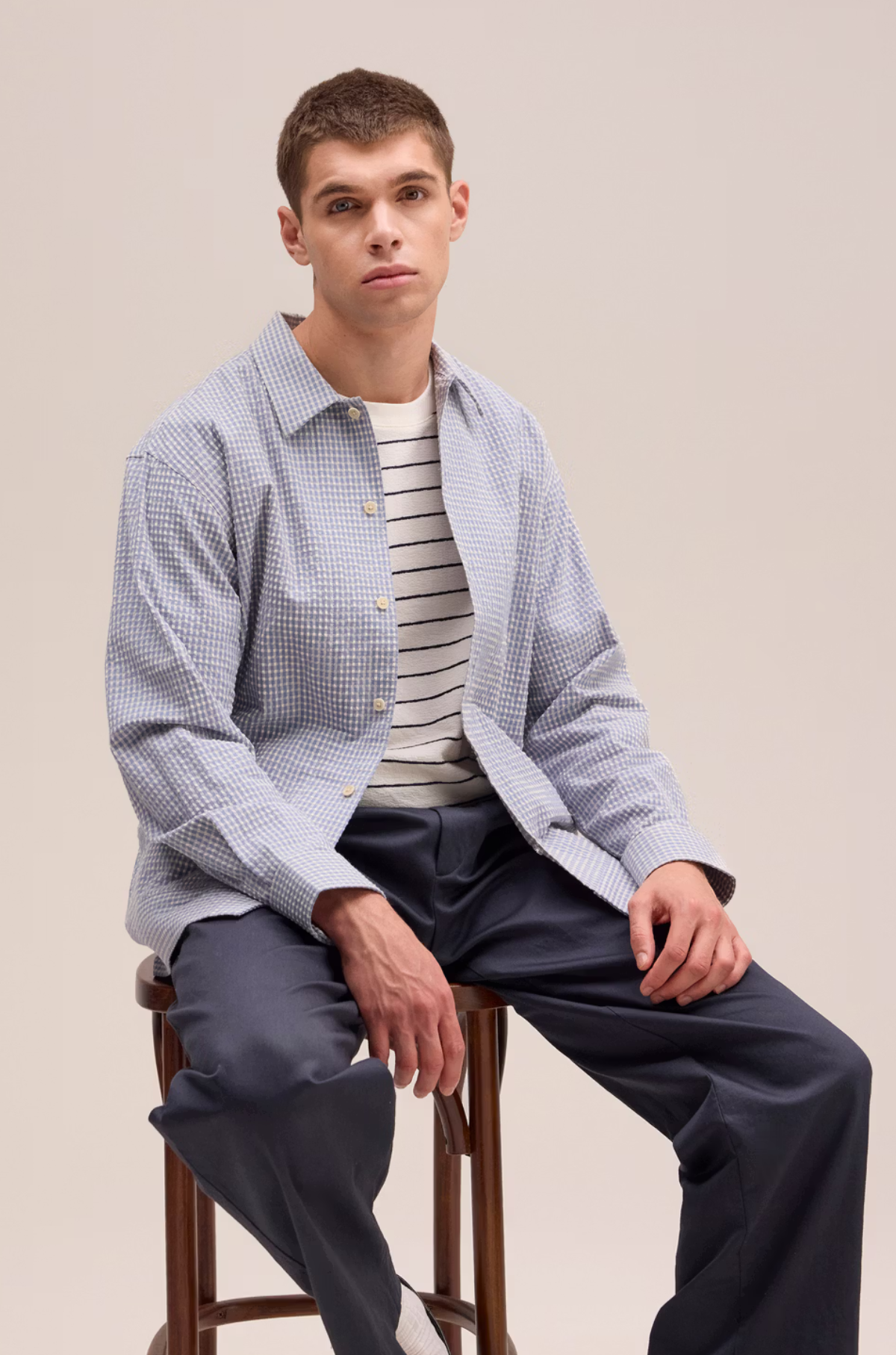 NN07 - Reed 50057 Overshirt Stone Blue