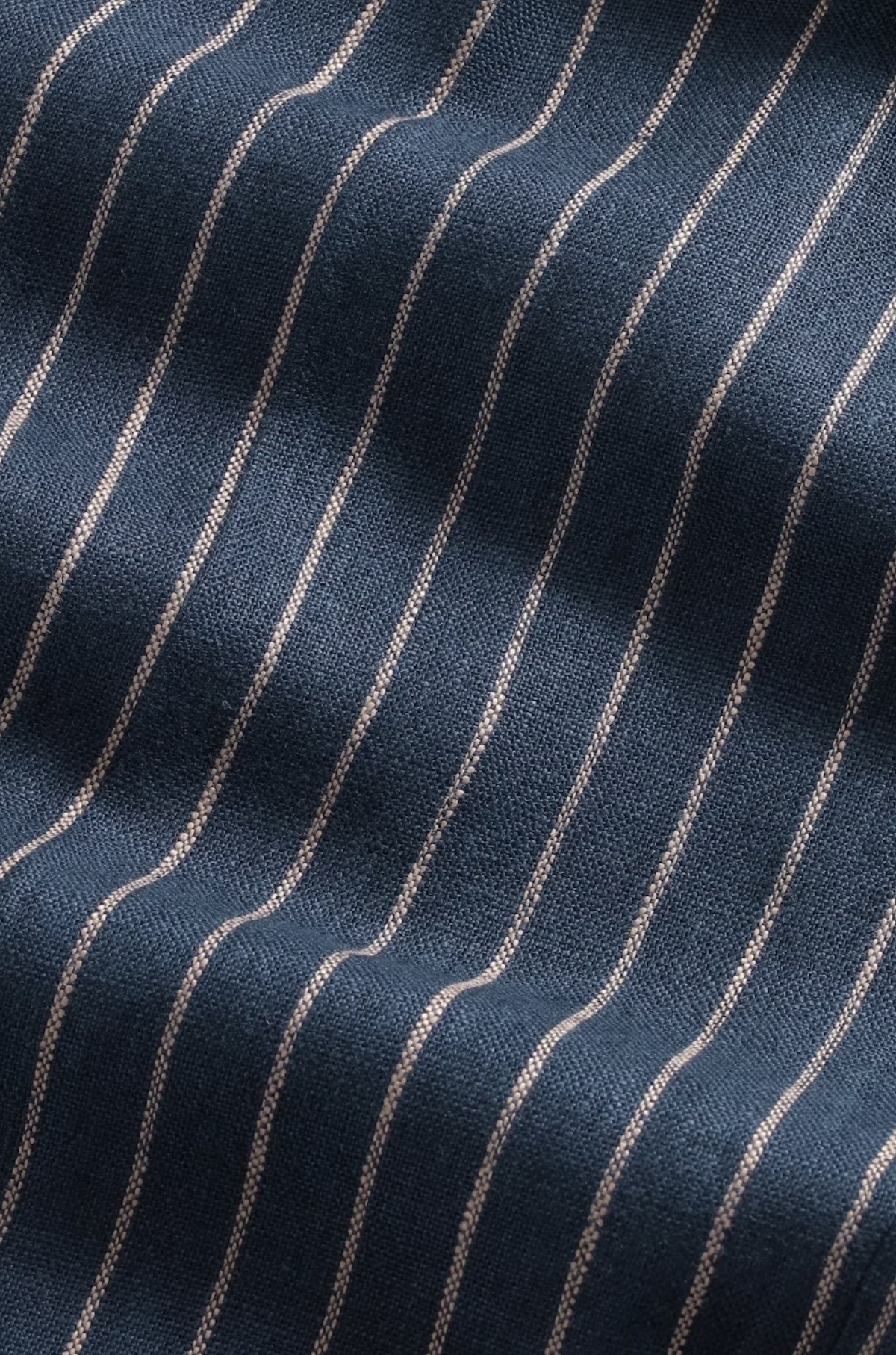 NN07 Kay 1455 Wide Linen Trouser – Navy Stripe