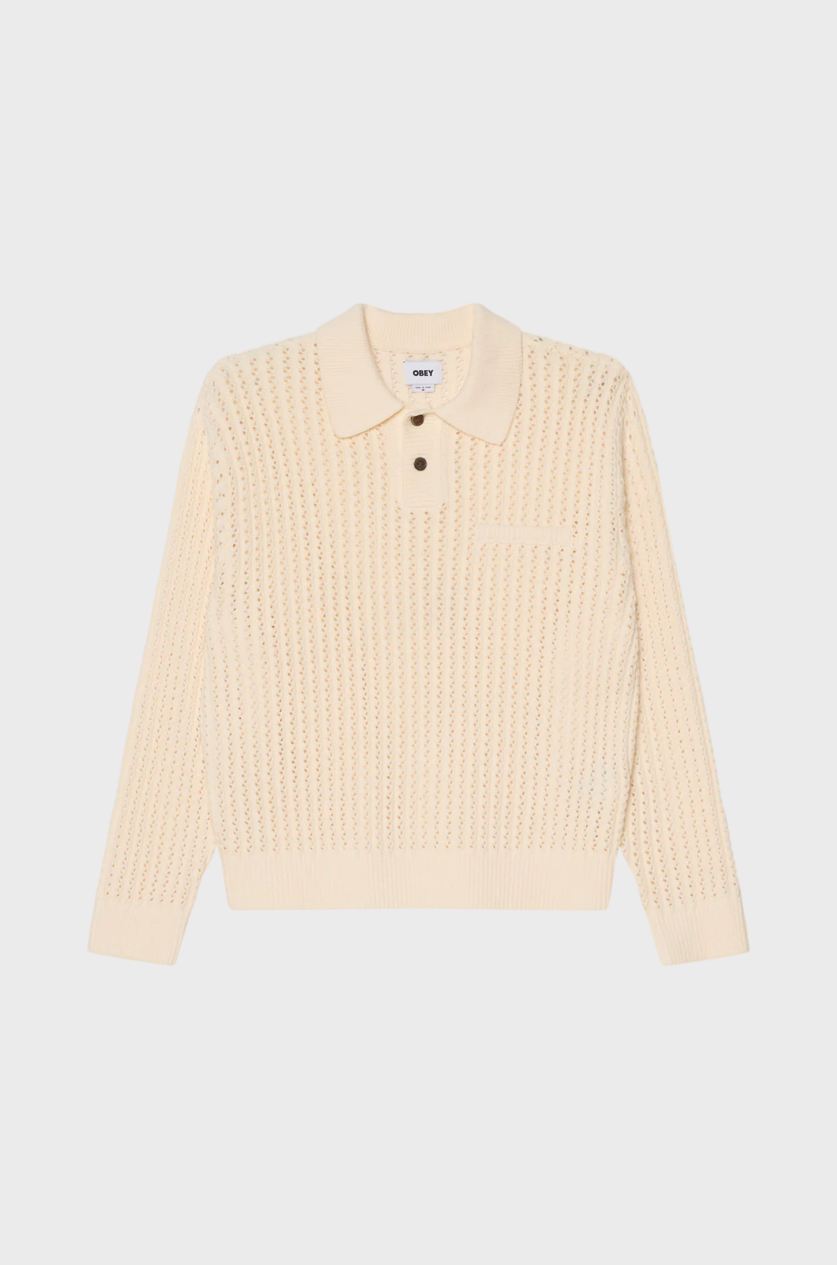 Obey - Duane Polo Sweater Natural
