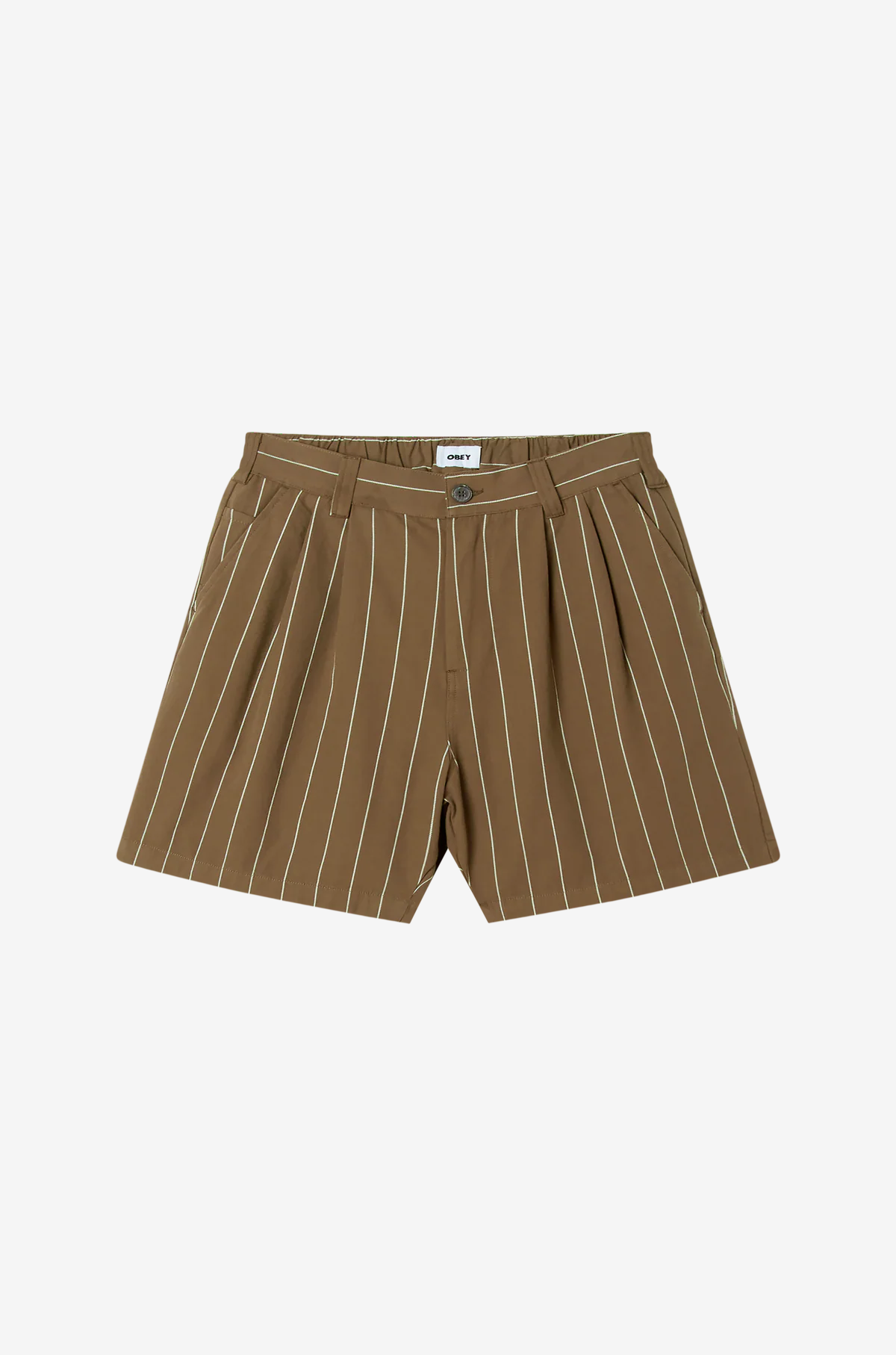 Obey - Foster Stripe Pleated Short  Canteen Multi