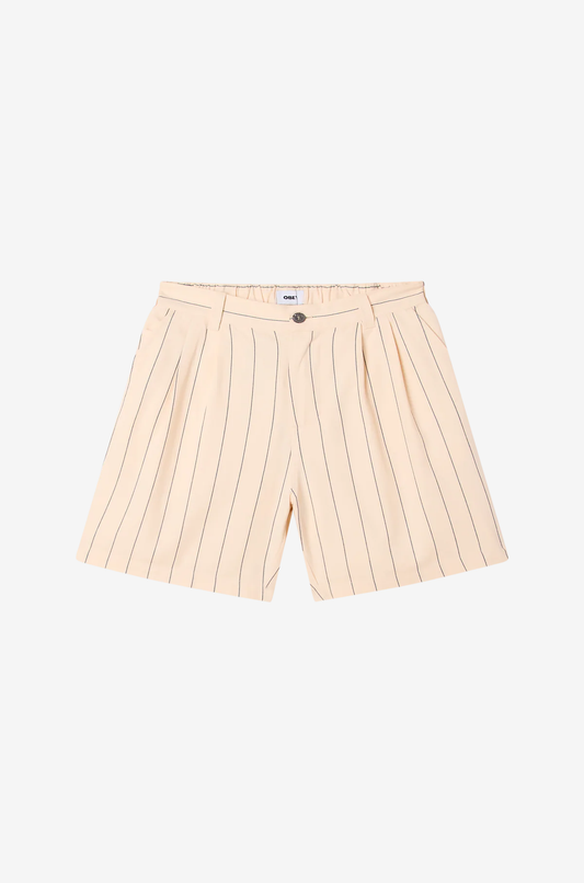 Obey - Foster Stripe Pleated Short in Canvas Multi