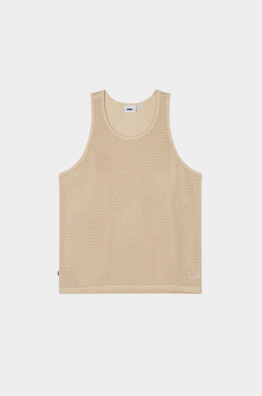Obey - Morro Mesh Tank Wood Ash