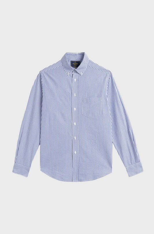 Portuguese Flannel - Atlantico Shirt Stripe Blue