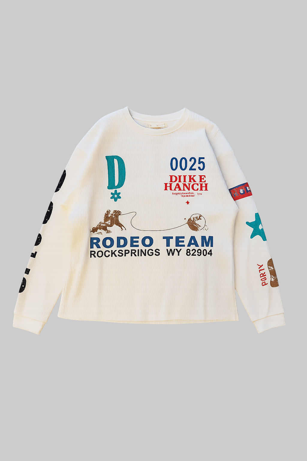 Rodeo Team Vintage White Waffle Long-Sleeve